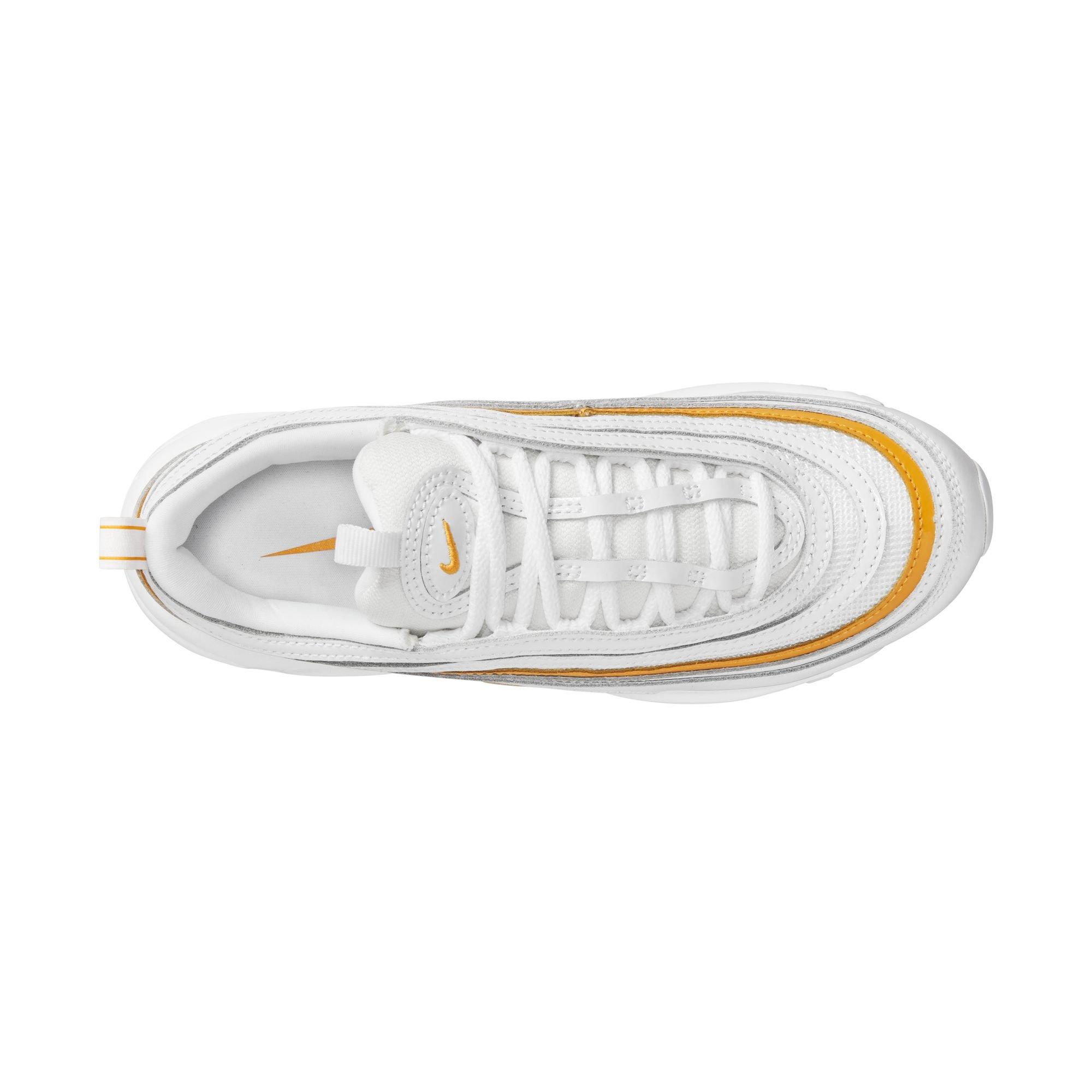 Nike Air Max 97 "White/University Gold" Women's Shoe - WHITE/GOLD Thumbnail View 6