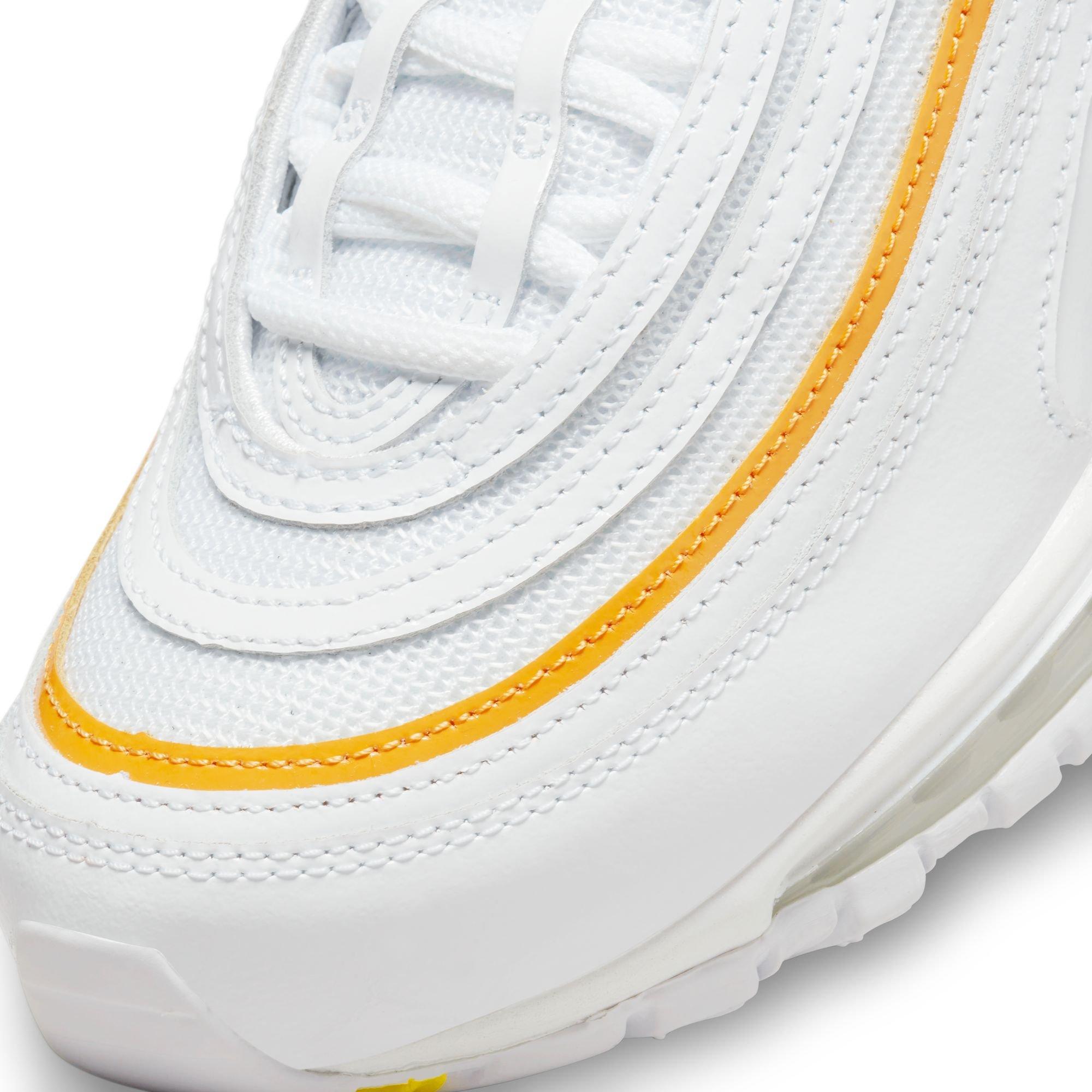 Nike Air Max 97 "White/University Gold" Women's Shoe - WHITE/GOLD Thumbnail View 8