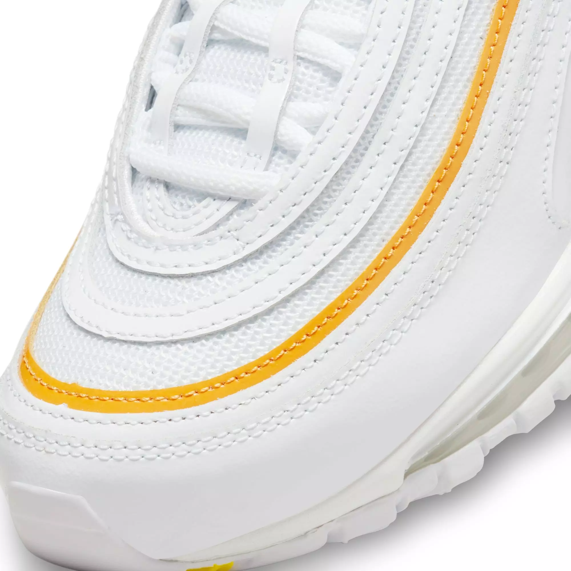 Nike Air Max 97 "White/University Gold" Women's Shoe - WHITE/GOLD