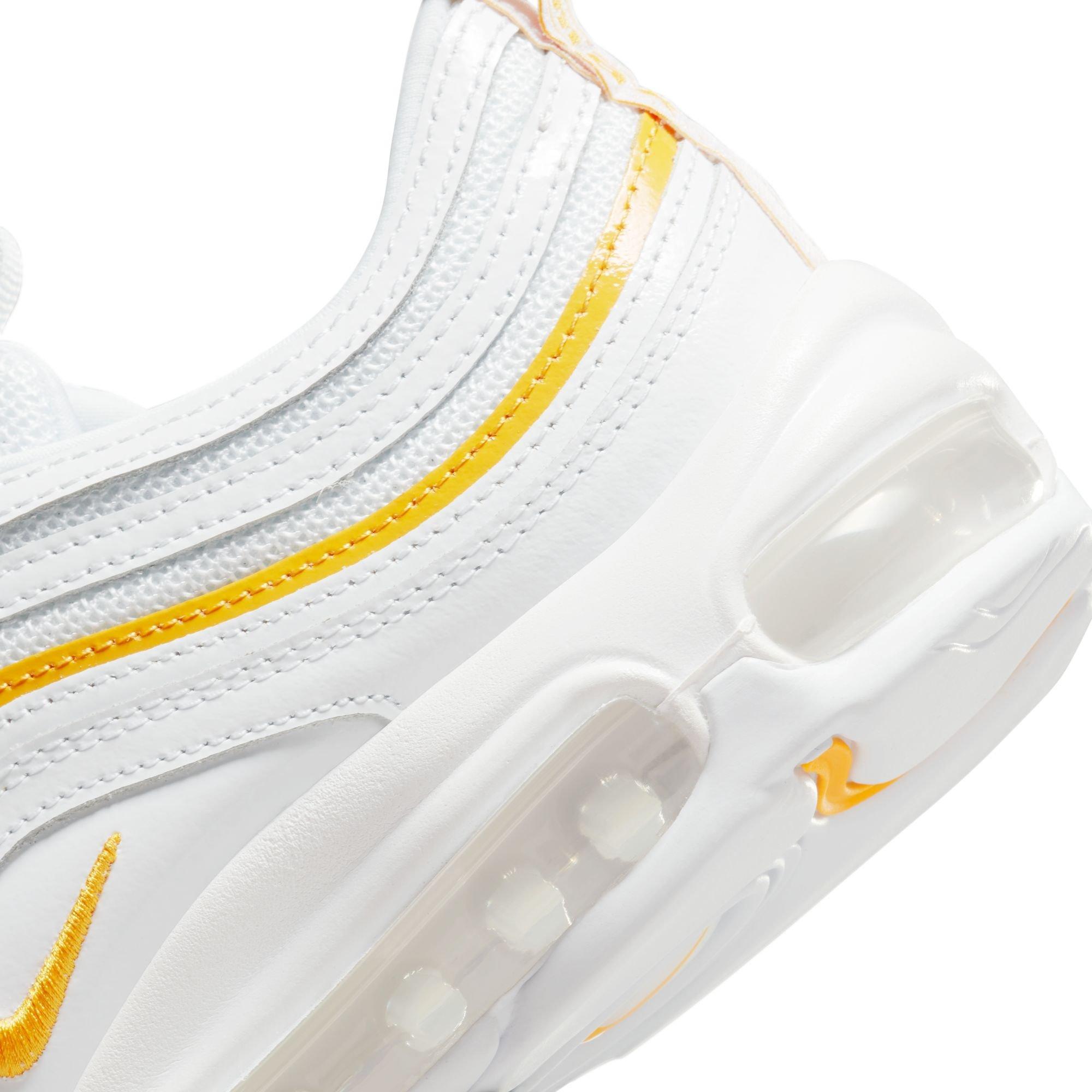 Nike Air Max 97 "White/University Gold" Women's Shoe - WHITE/GOLD Thumbnail View 9