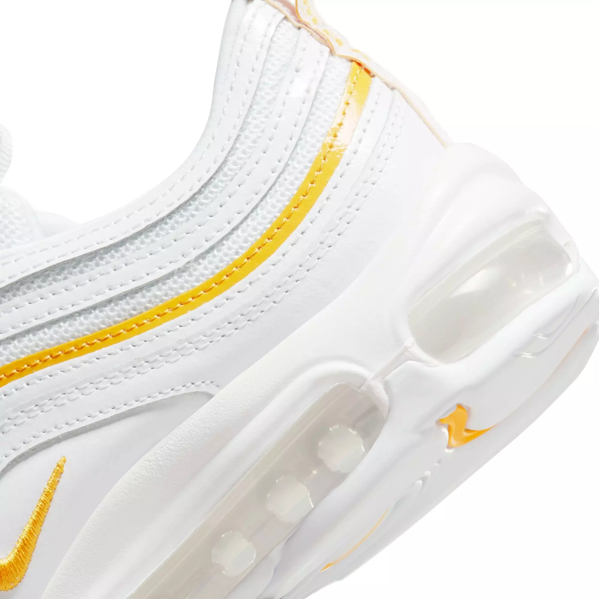 Nike Air Max 97 "White/University Gold" Women's Shoe - WHITE/GOLD