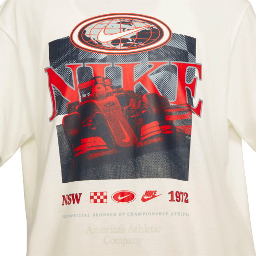 Nike Women's Sportswear Essential Gel Americana Tee-White - WHITE Thumbnail View 3