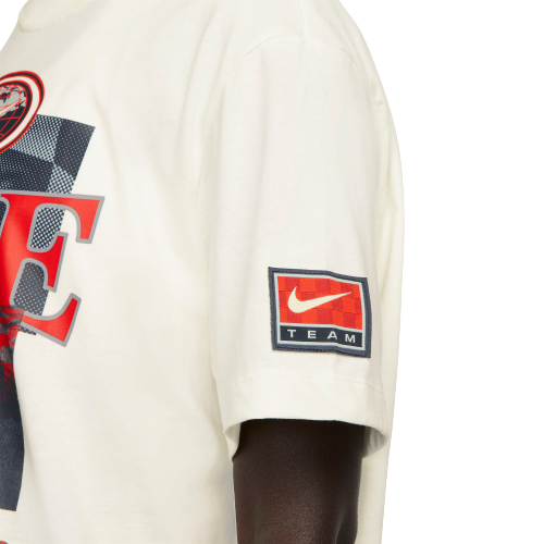 Nike Women's Sportswear Essential Gel Americana Tee-White - WHITE Thumbnail View 4