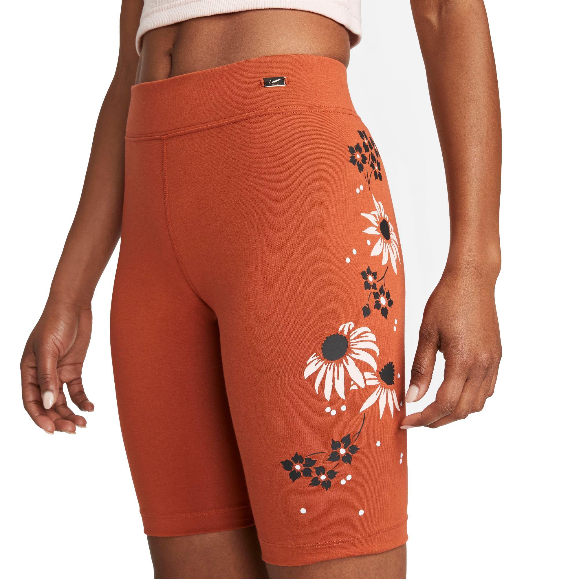 Nike Women s Garden Party Essentials Bike Shorts Brown