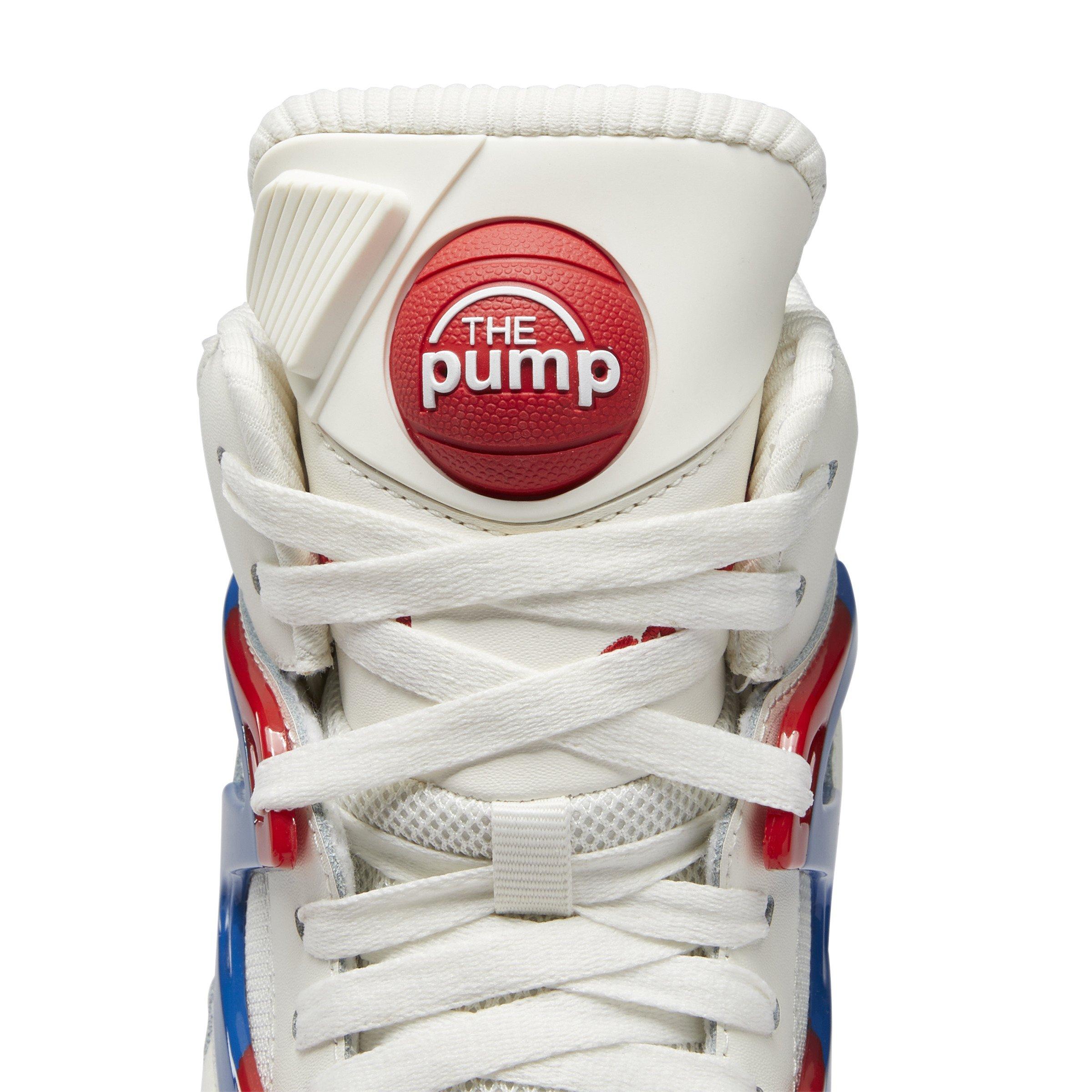 Mens Reebok Pump Omni Zone II Athletic Shoe - Chalk / Vector Blue / Vector  Red