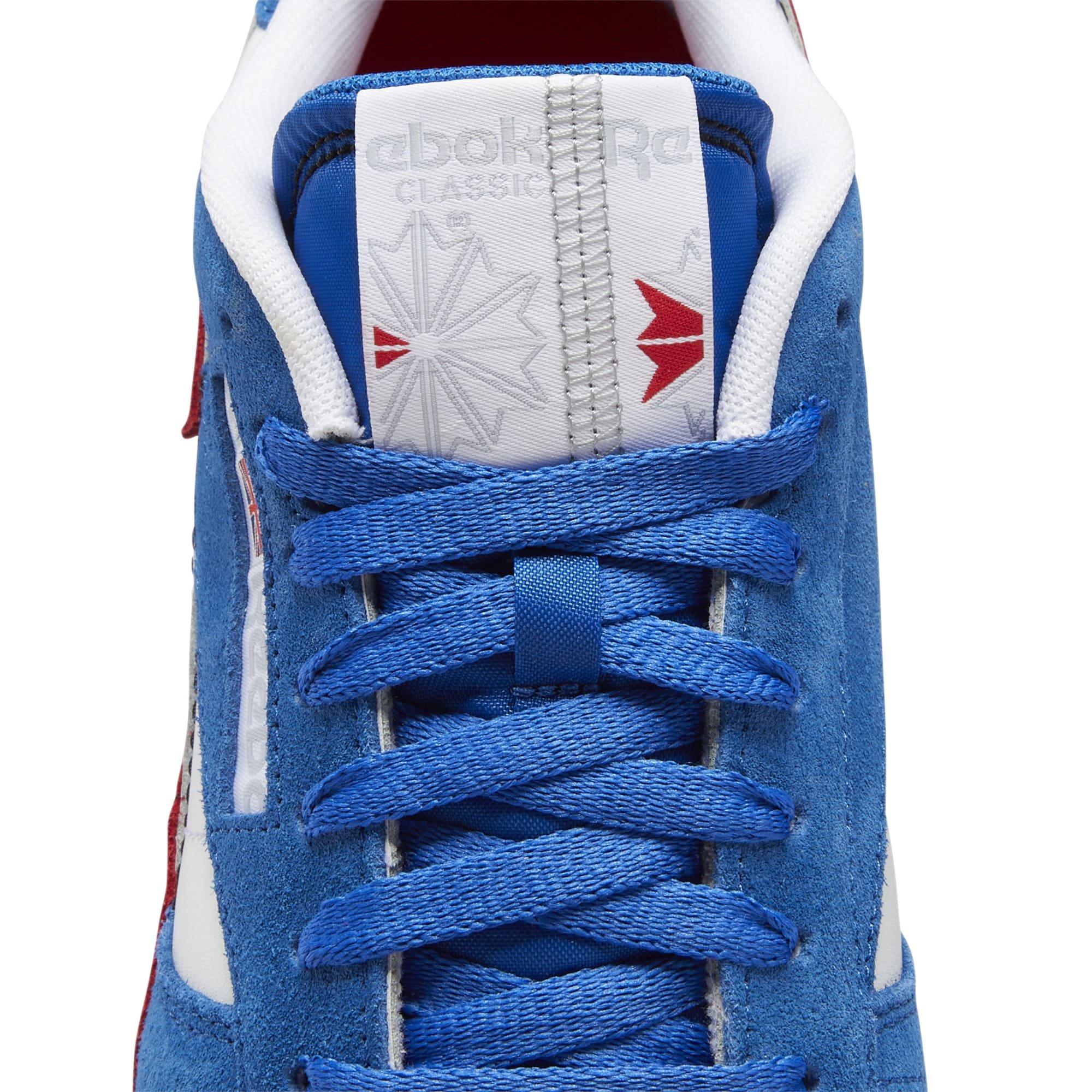 Reebok classic cheap blue and red