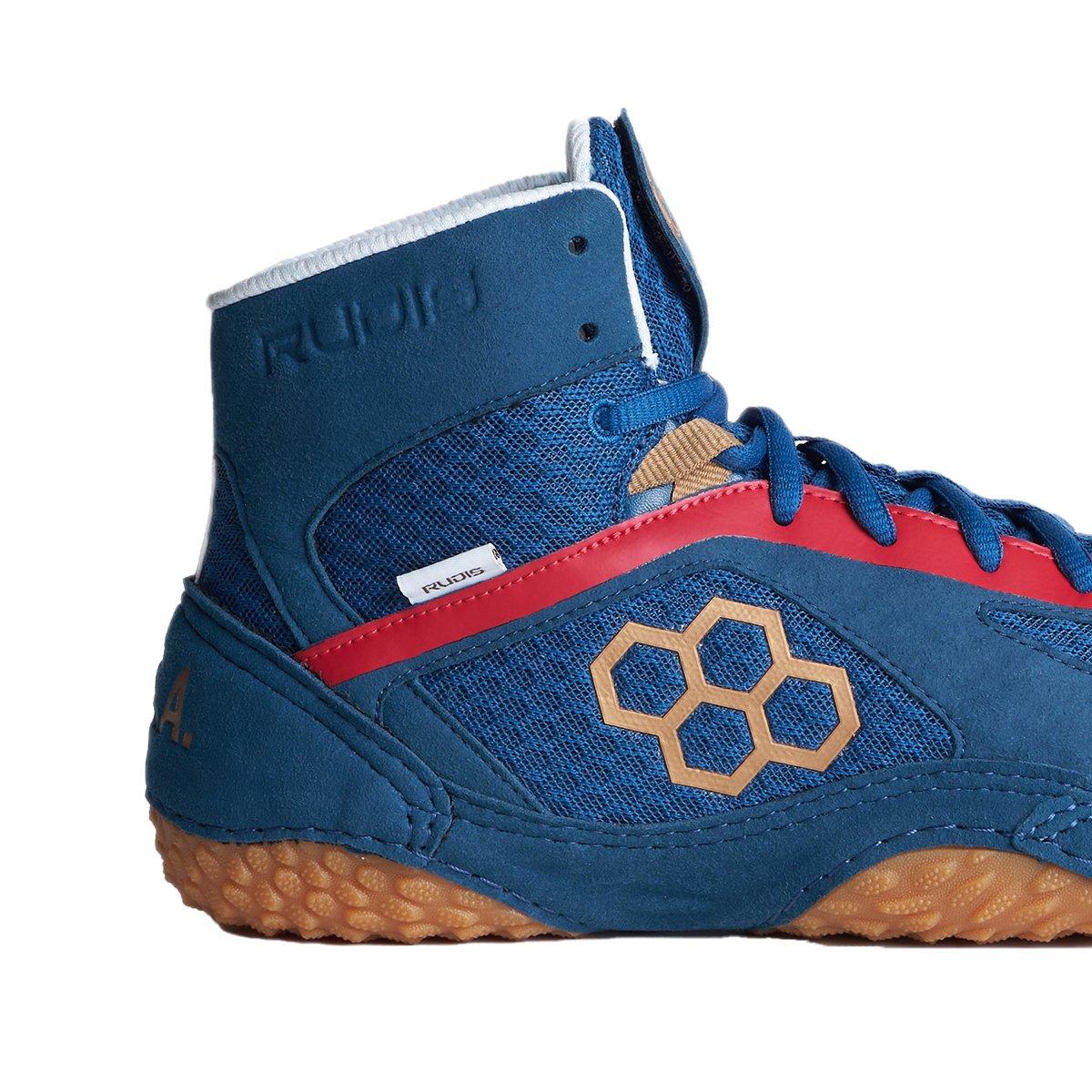 KS Turbine Youth Wrestling Shoes - World Wide Blue