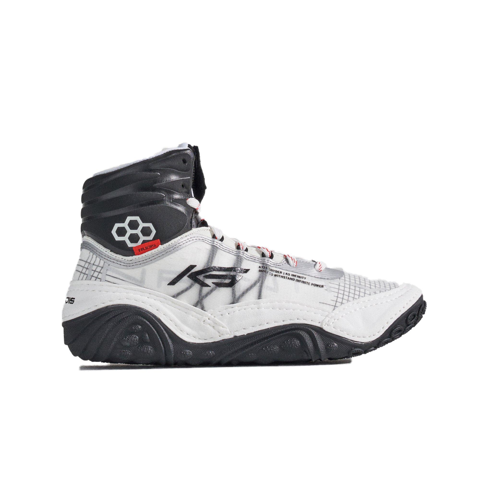 Rudis KS Infinity Yang "White/Black" Grade School Kids' Wrestling Shoe
