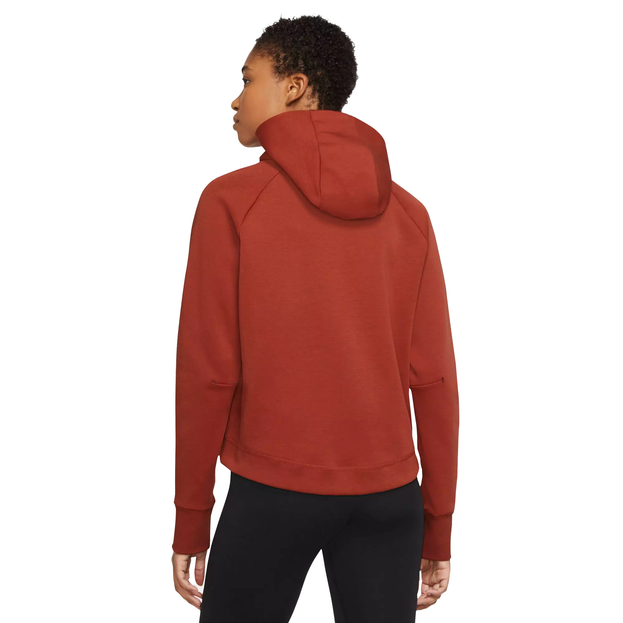 Nike Women's Sportswear Tech Fleece Windrunner Full-Zip Hoodie-Burgundy - BURGUNDY