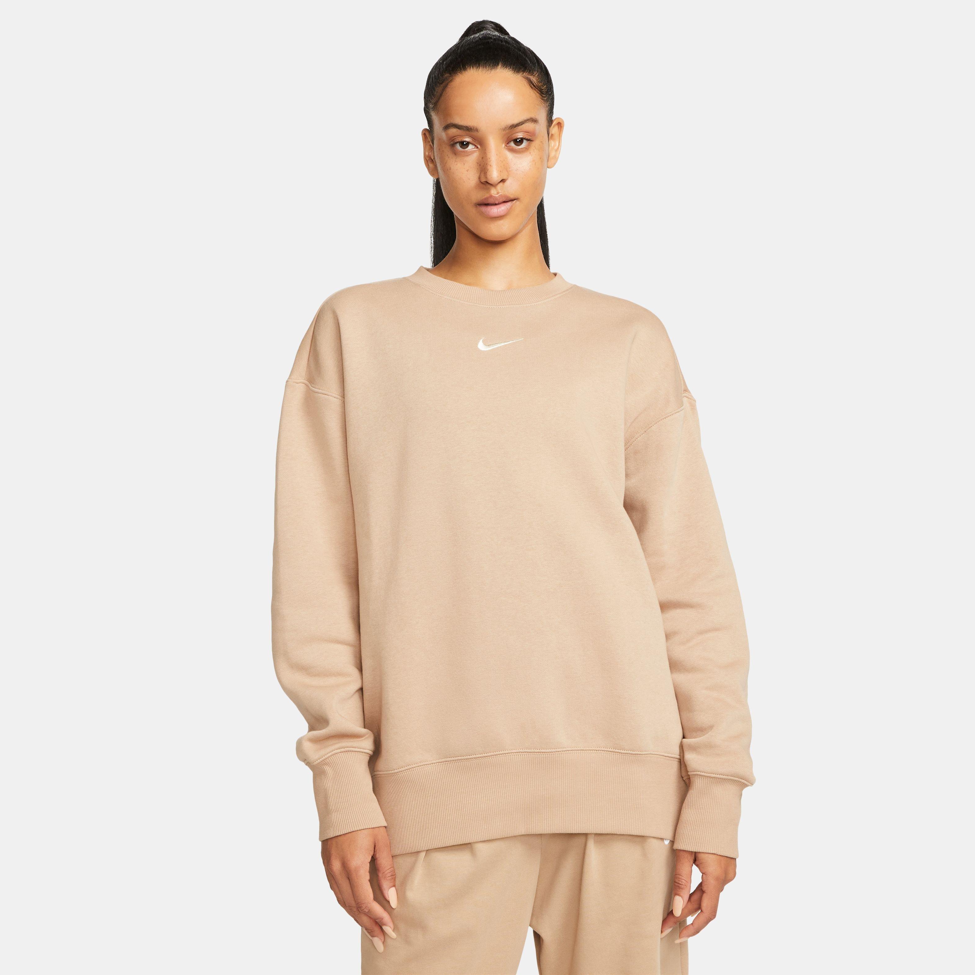 Economisch Gastheer van Vervolg Nike Women's Sportswear Phoenix Fleece Oversized Crewneck Sweatshirt-Tan