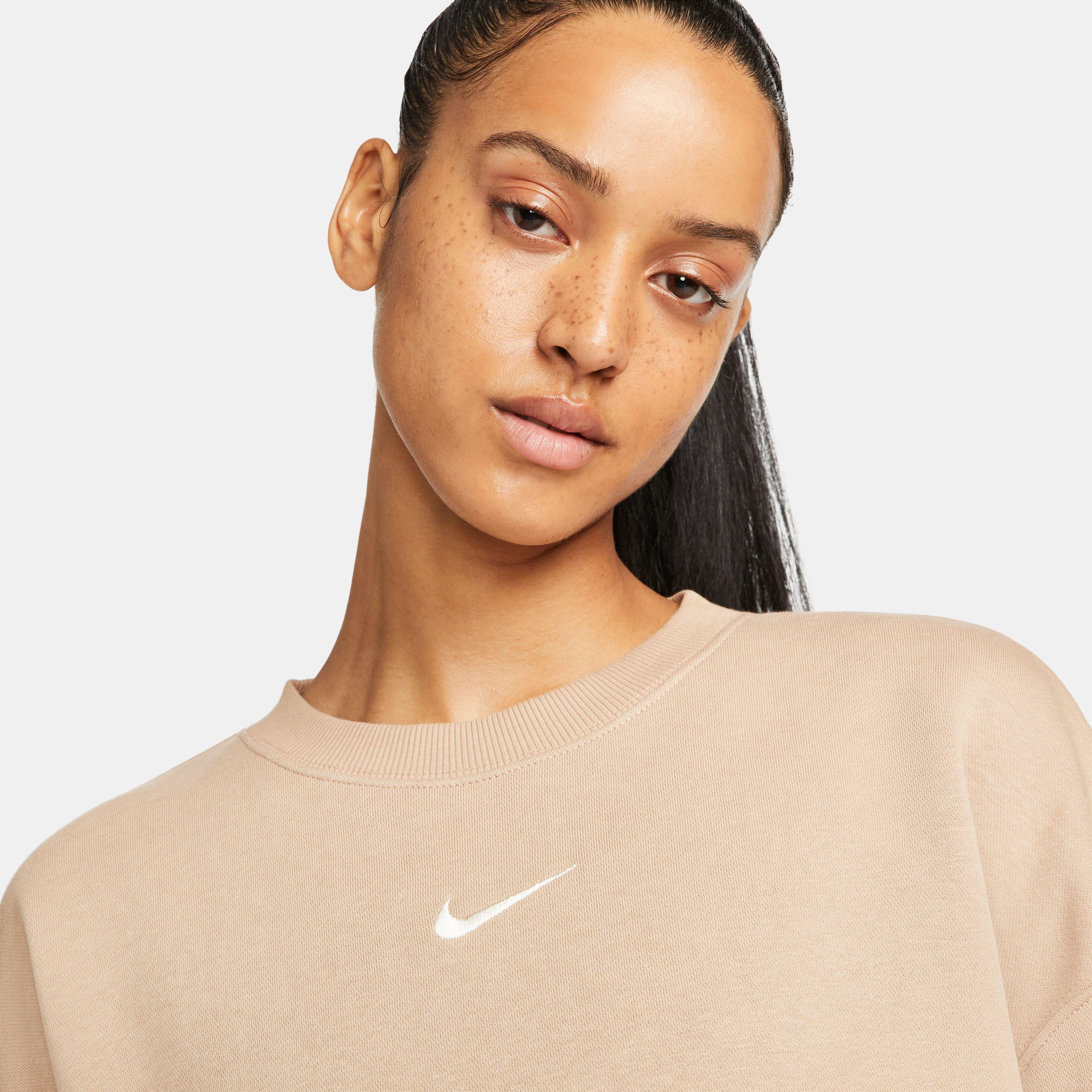 Nike oversize sweatshirt beige hot sale