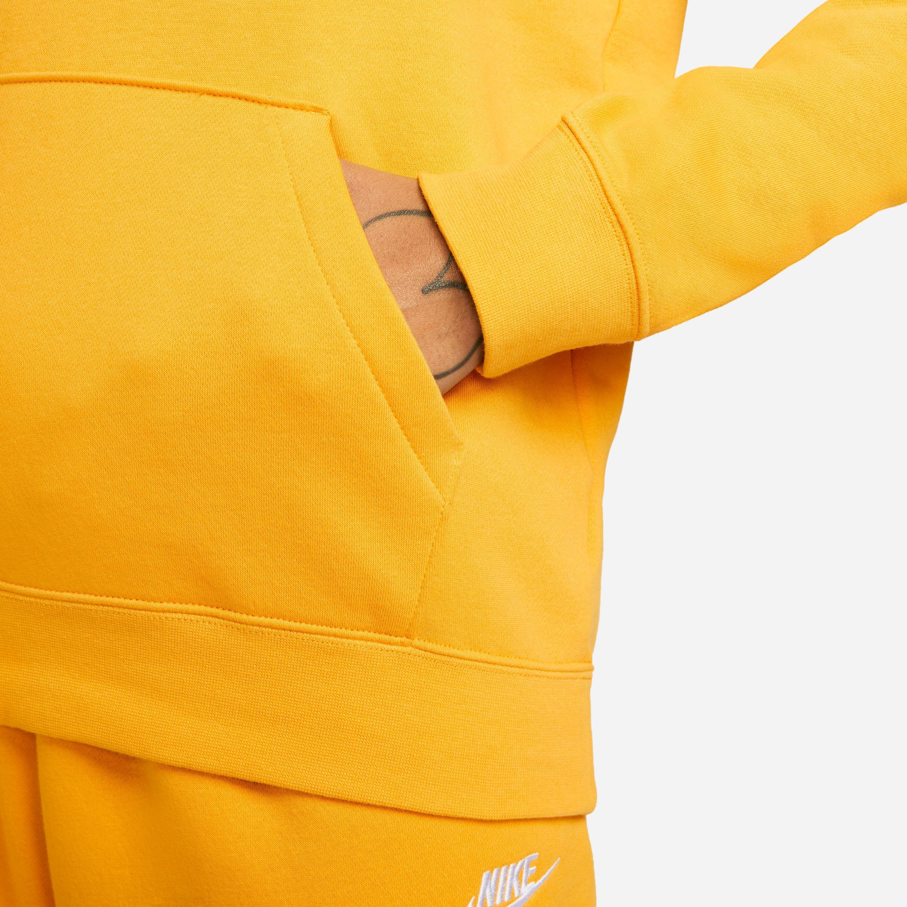 Nike Women's Sportswear Club Fleece Pullover Hoodie-Yellow - YELLOW Thumbnail View 1