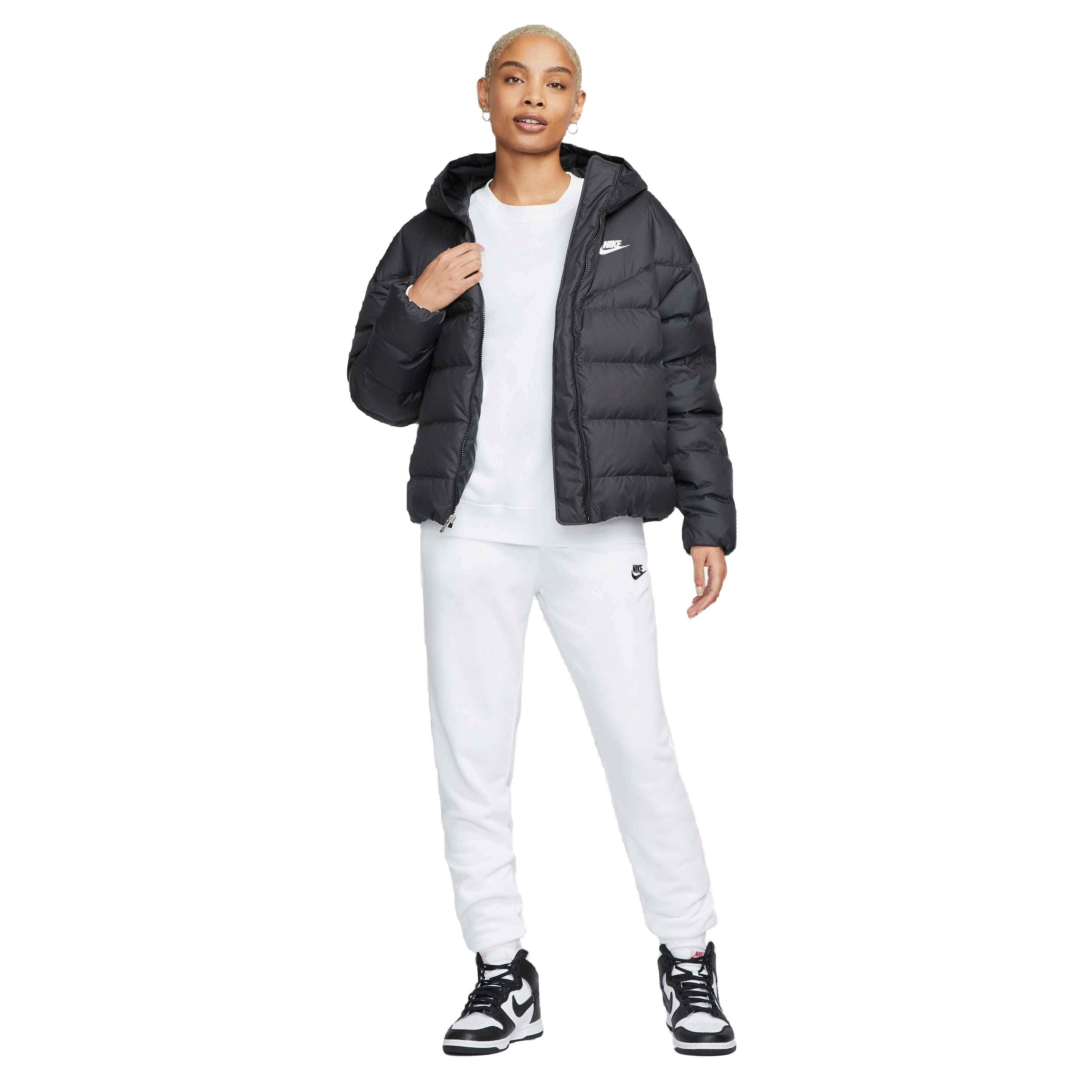 Nike Sportswear Club Fleece Mid-Rise Women's White/Black Joggers