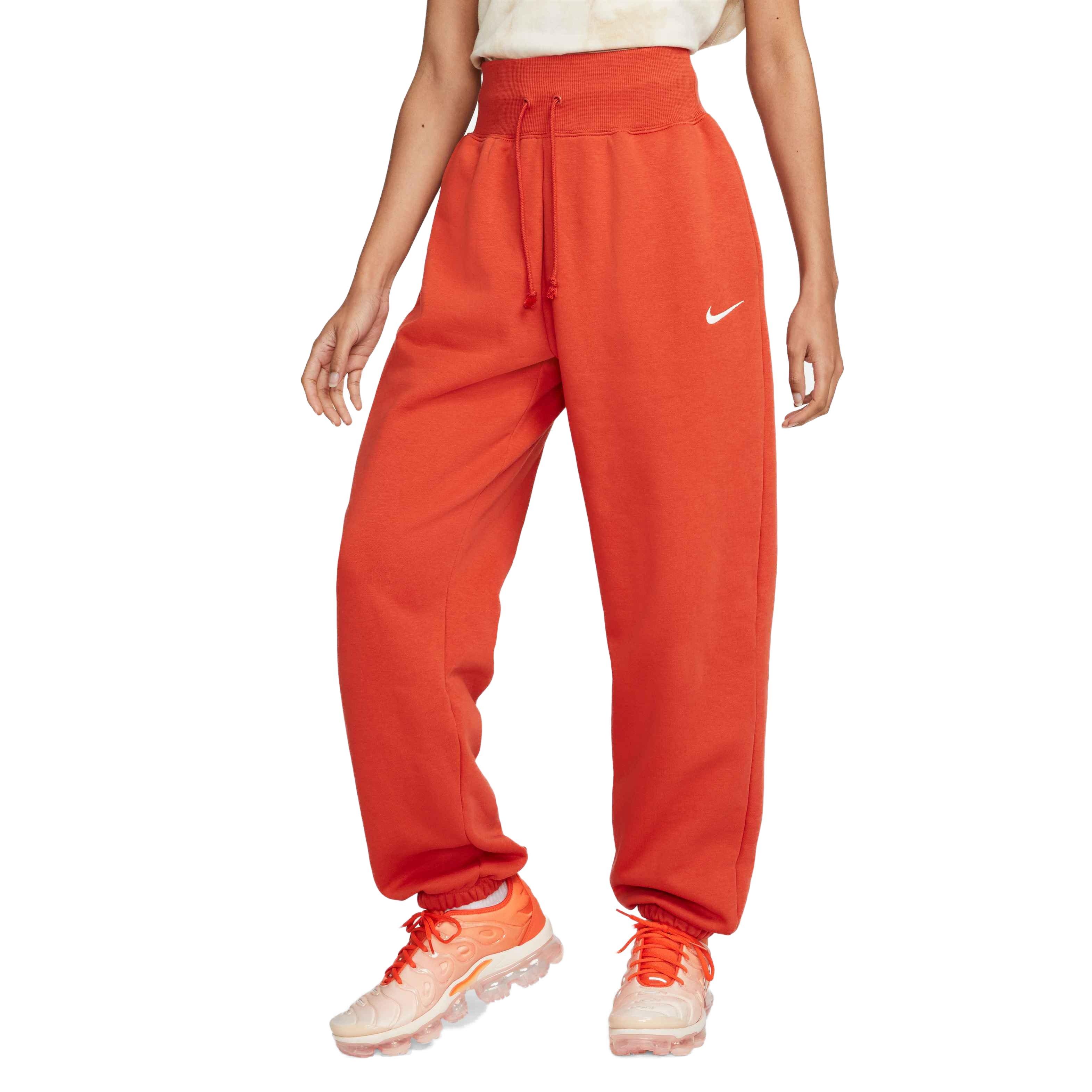 Nike Women\'s Sportswear Phoenix Fleece High-Waisted Oversized Sweatpants- Orange - Hibbett | City Gear | Jogginghosen