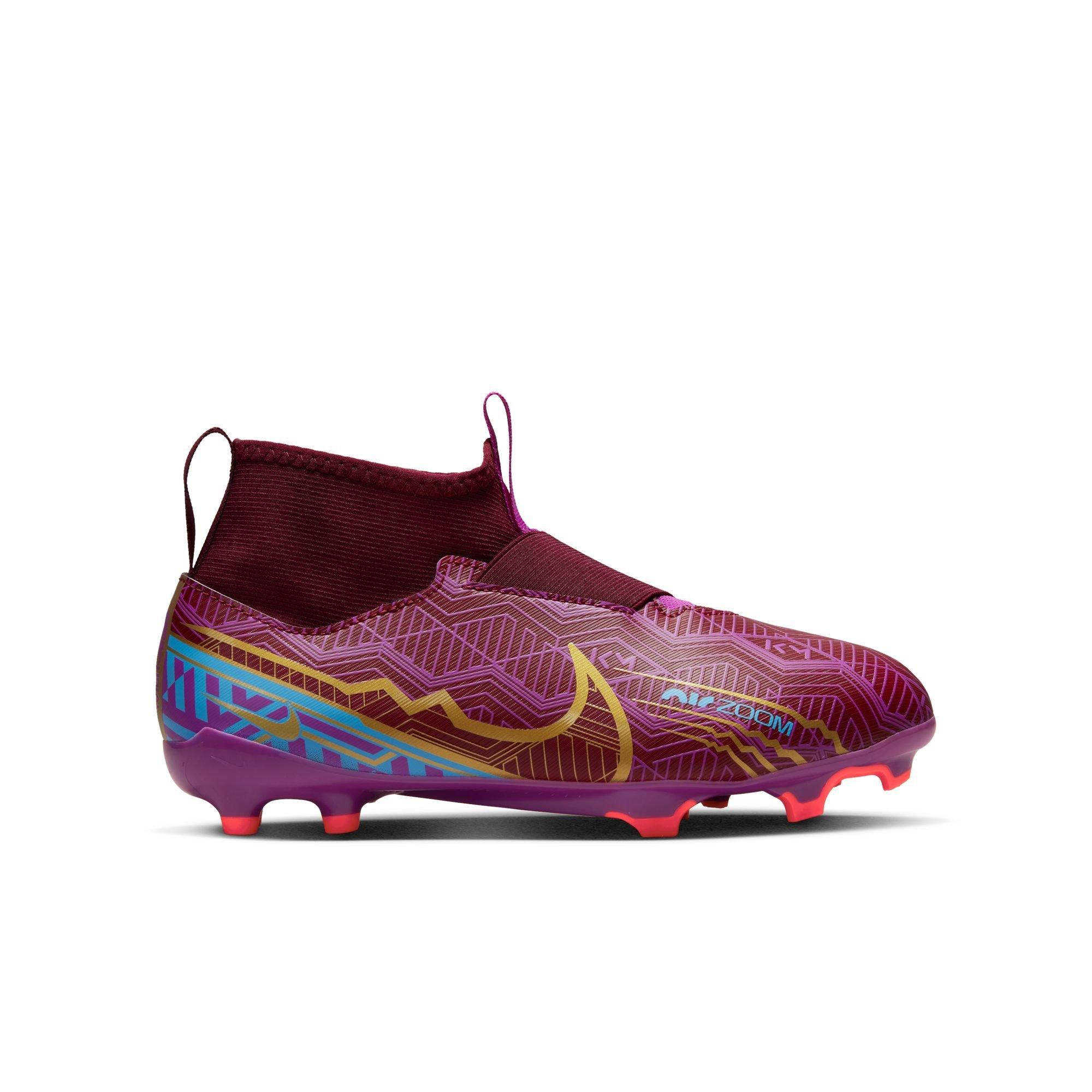 Shamrock Futbol Cleats Nike Mbappe Zoom Mercurial Vapor 15 Elite FG Firm  Ground Soccer Cleats - Dark Beetroot/Metallic Vivid Gold - Soccer Master