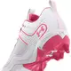 Under Armour Glyde RM "White/Pink" Preschool Girls' Softball Cleat - WHITE/PINK Thumbnail View 3