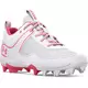 Under Armour Glyde RM "White/Pink" Preschool Girls' Softball Cleat - WHITE/PINK Thumbnail View 4
