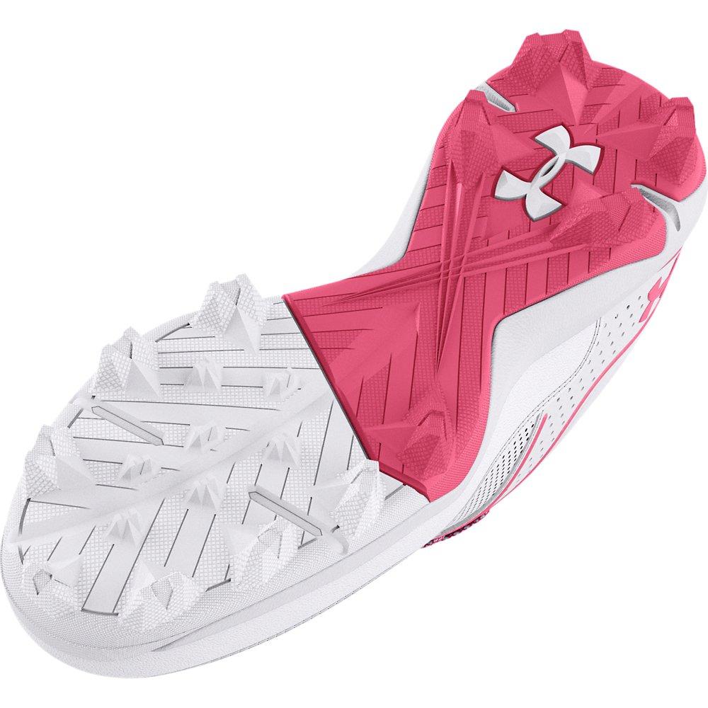 New Under Armour women's small semi-fitted pink/white Coldgear