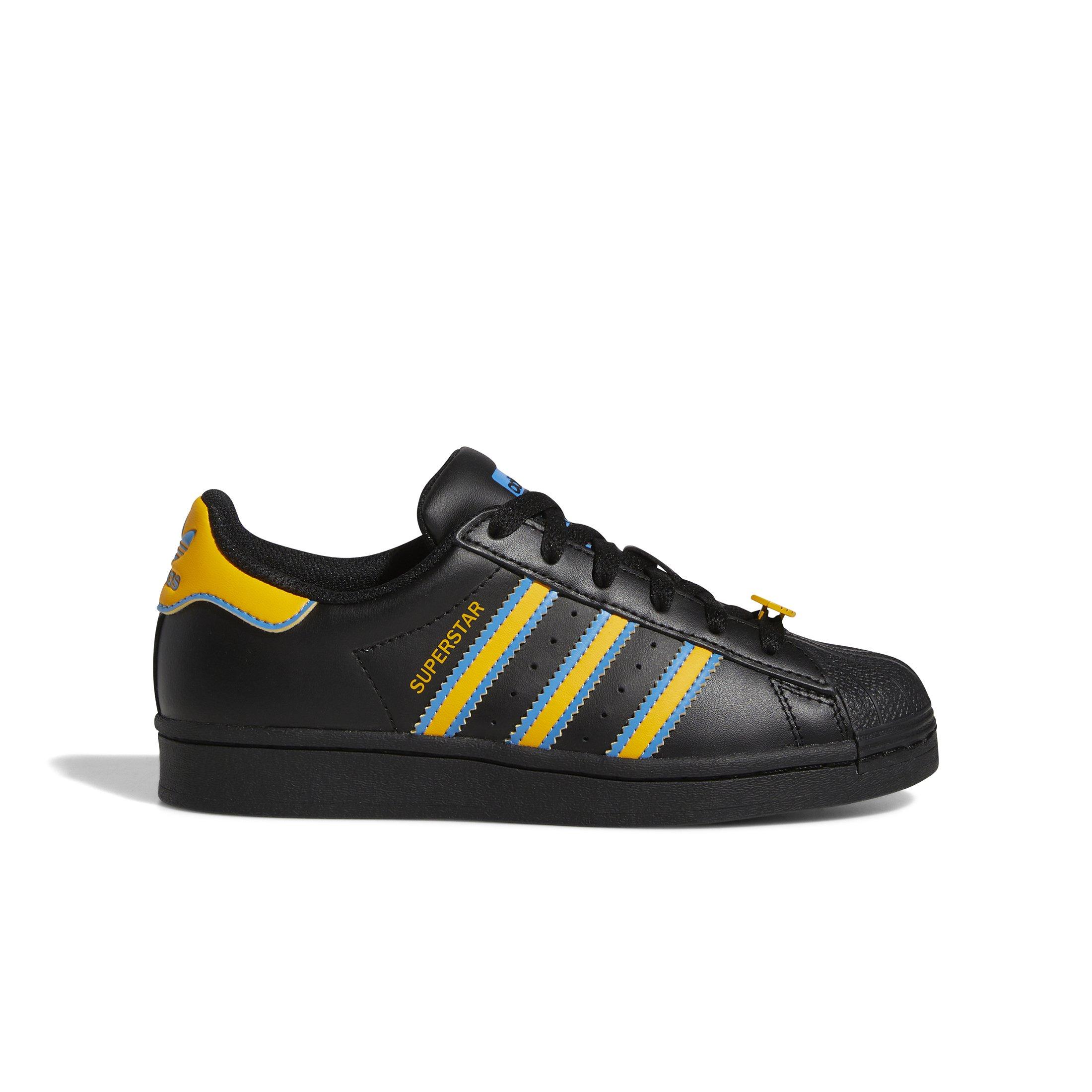 adidas superstar shoes black and gold