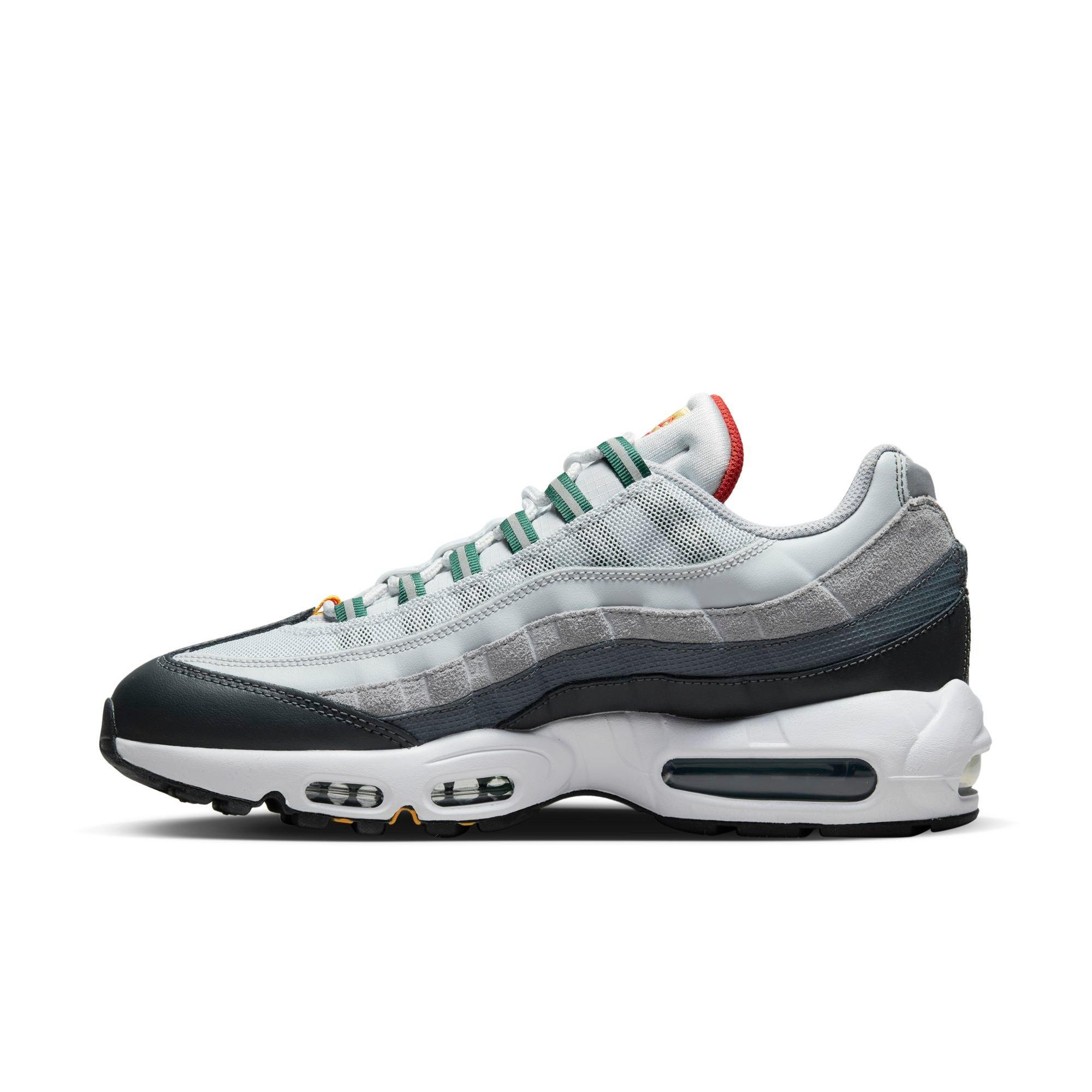 Nike Air Max 95 White/Cool Grey/Wolf Grey/Volt Men's Shoe - Hibbett