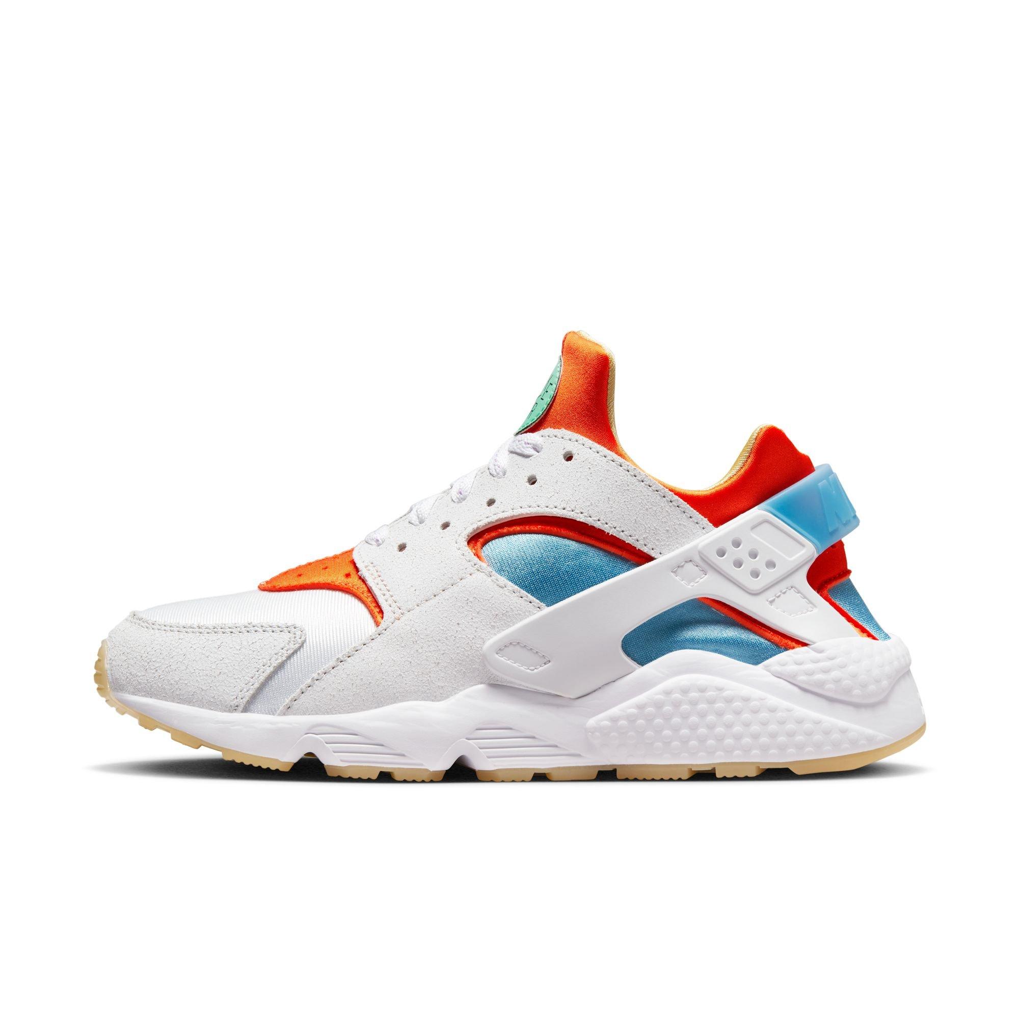 White and blue nike huarache sale