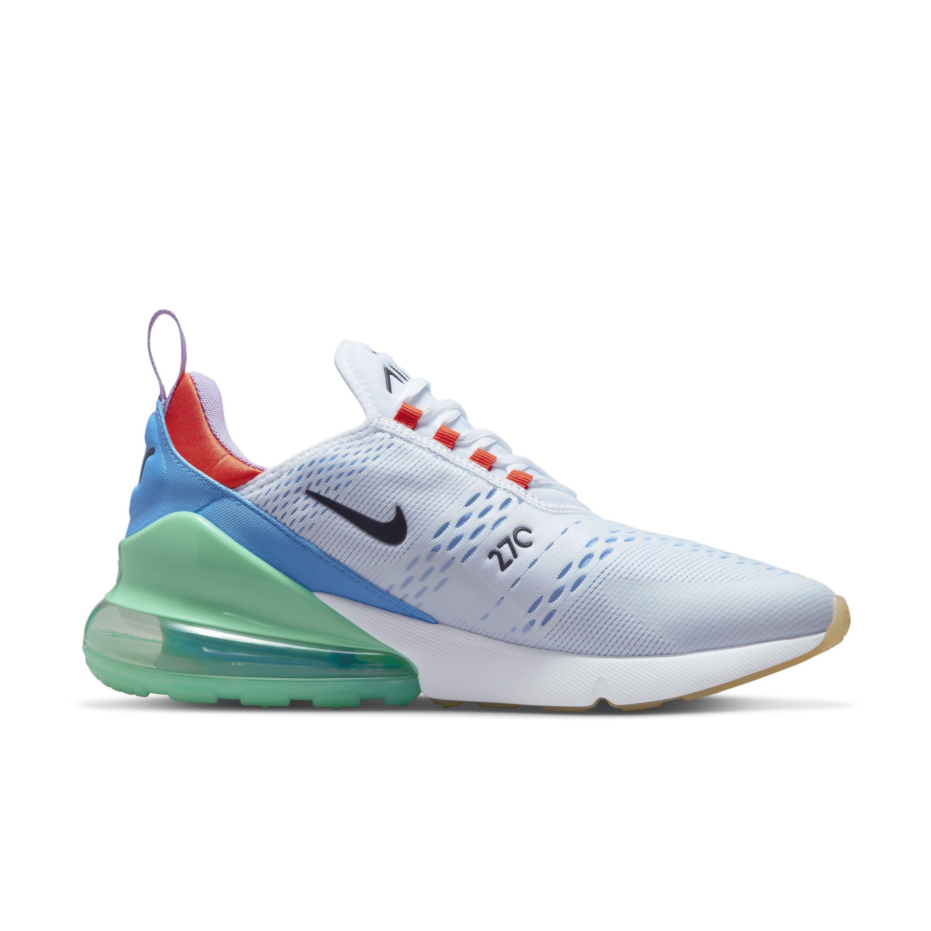 white and turquoise air max 270