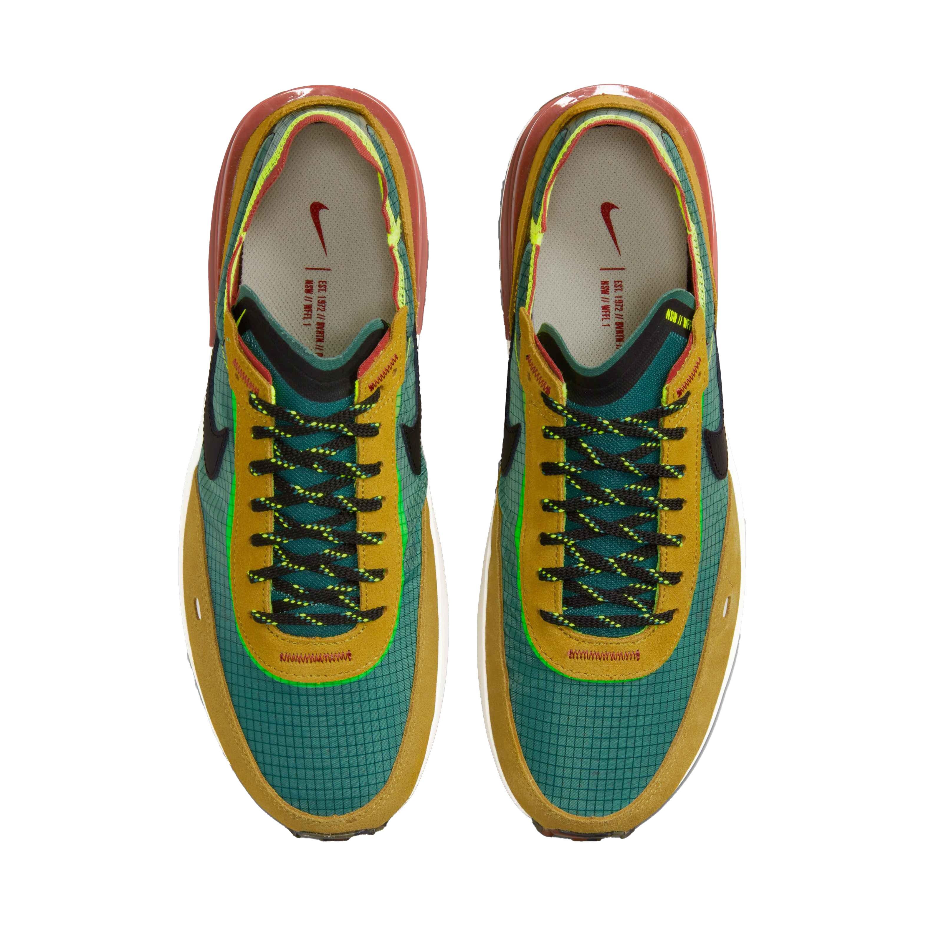 Nike Waffle One SE "Golden Moss/Black/Bicoastal/Canyon Rust" Men's Shoe - TAN/BLACK Thumbnail View 4