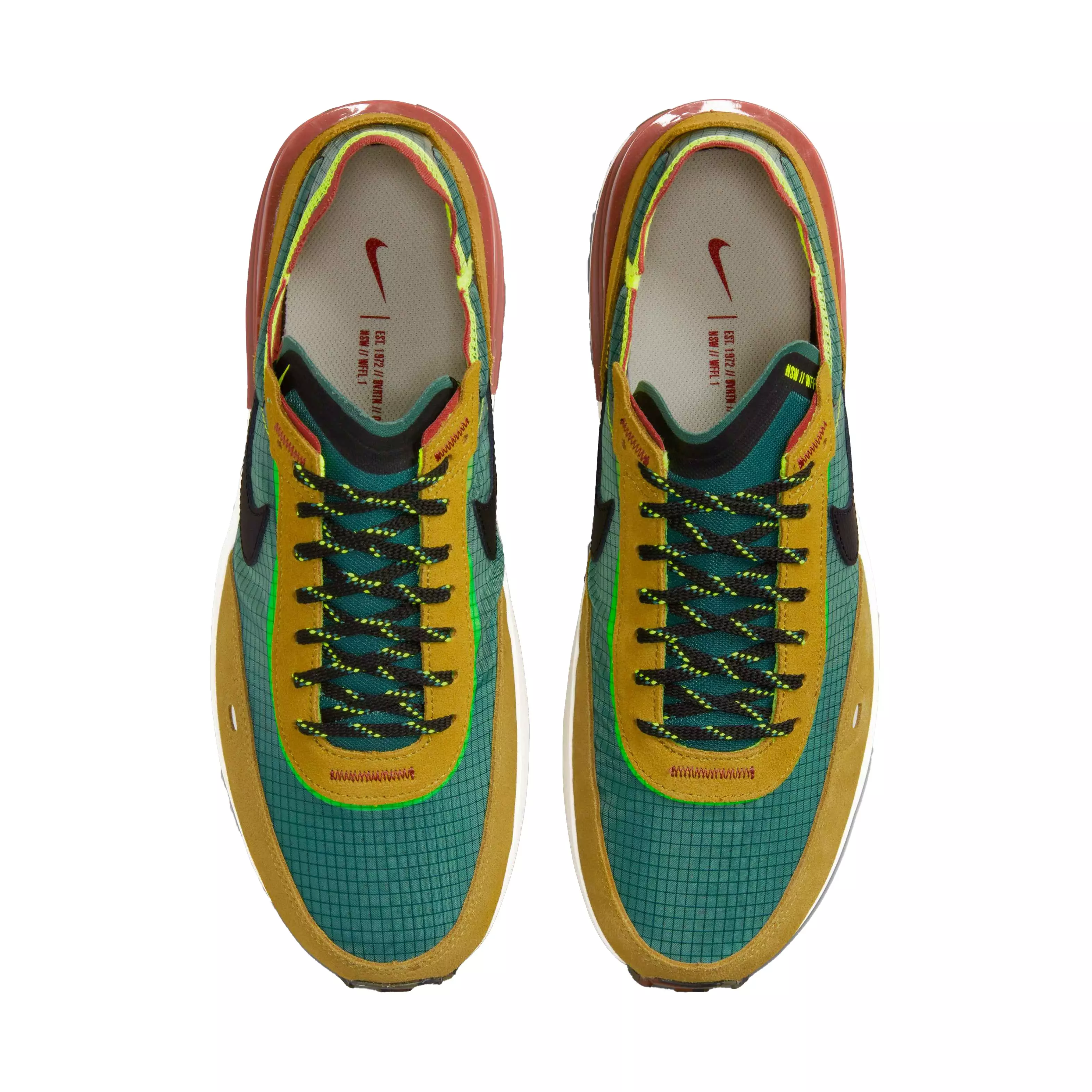 Nike Waffle One SE "Golden Moss/Black/Bicoastal/Canyon Rust" Men's Shoe - TAN/BLACK