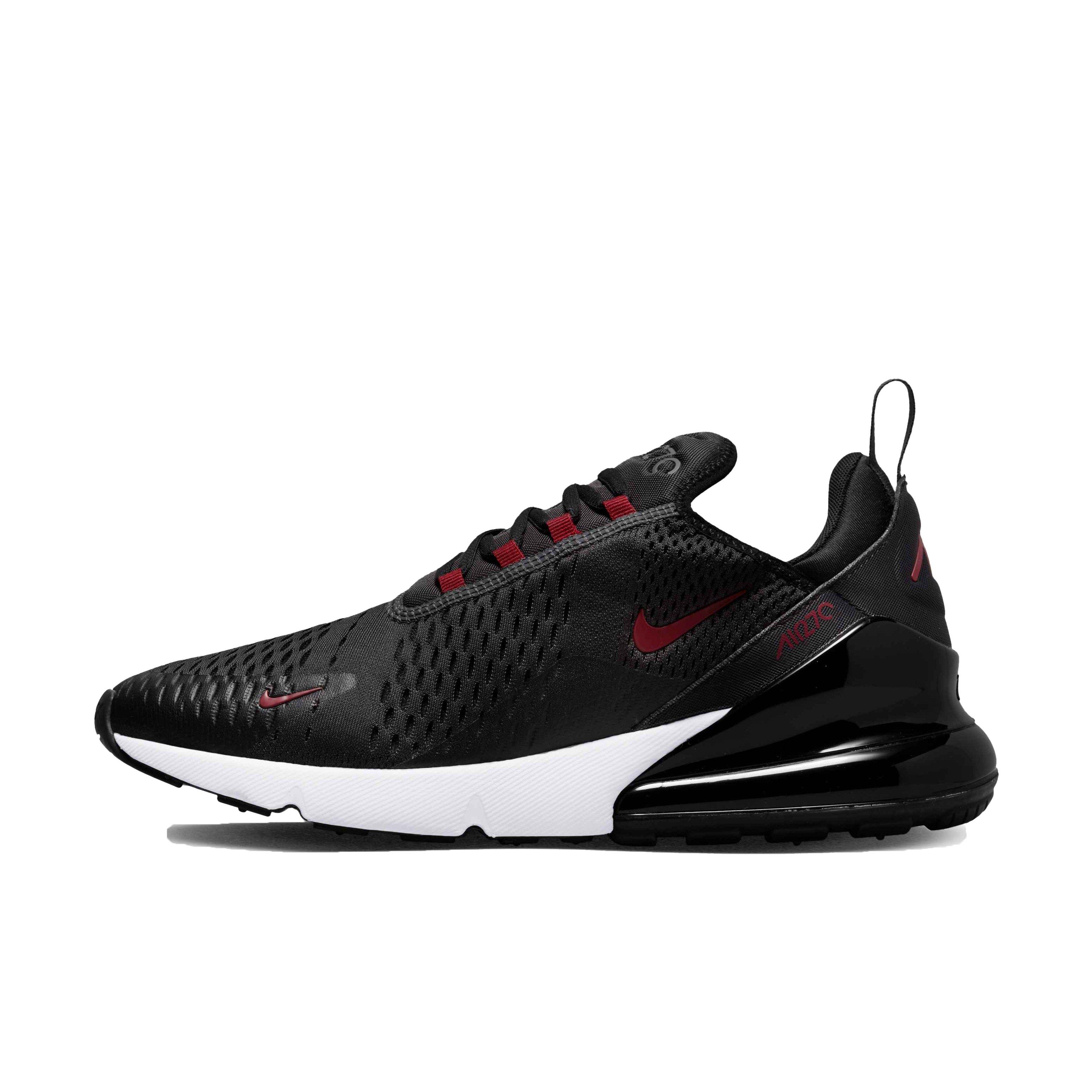 Air max 270 black 2025 and red and white