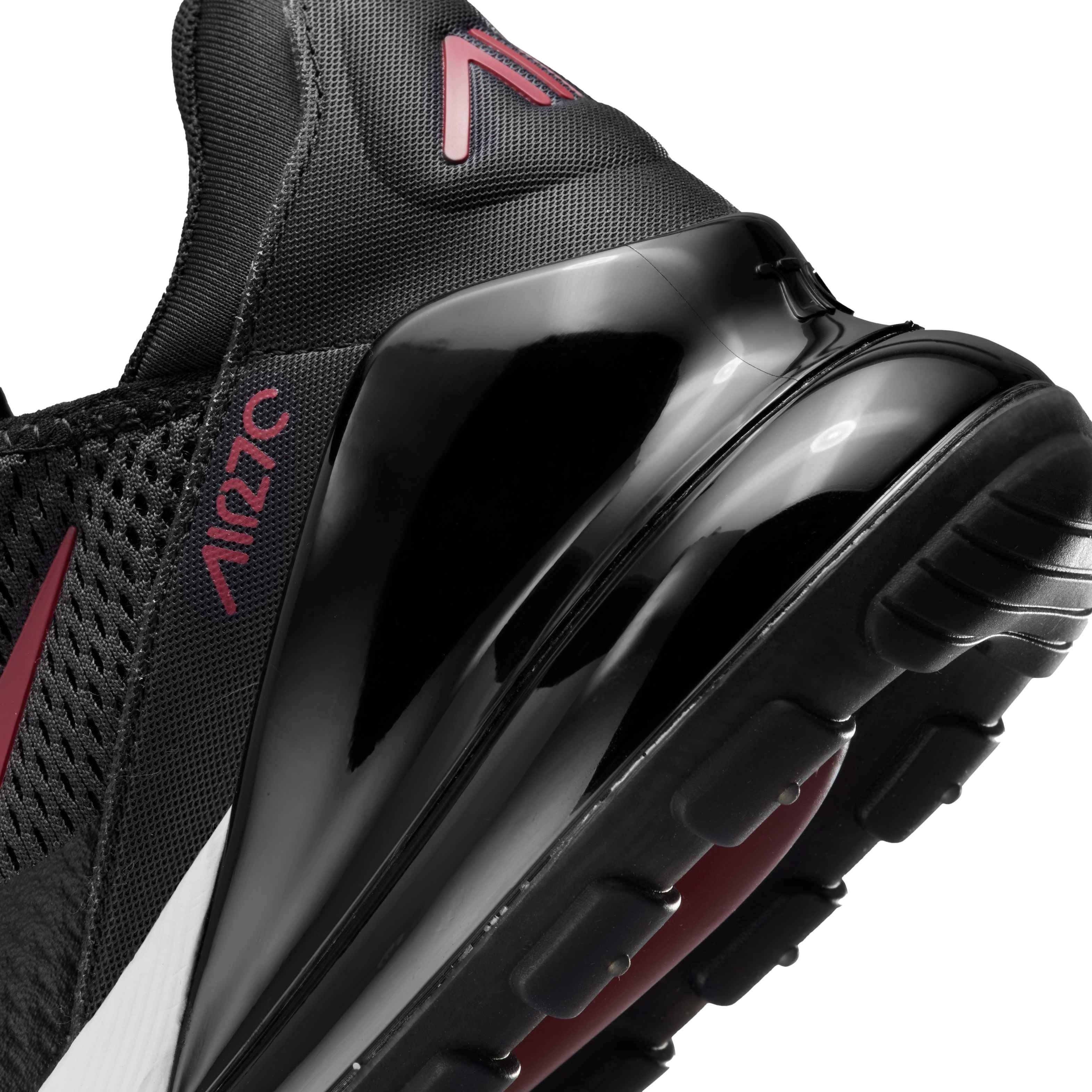 Nike Air Max 270 'Anthracite Team Red' | Black | Men's Size 10