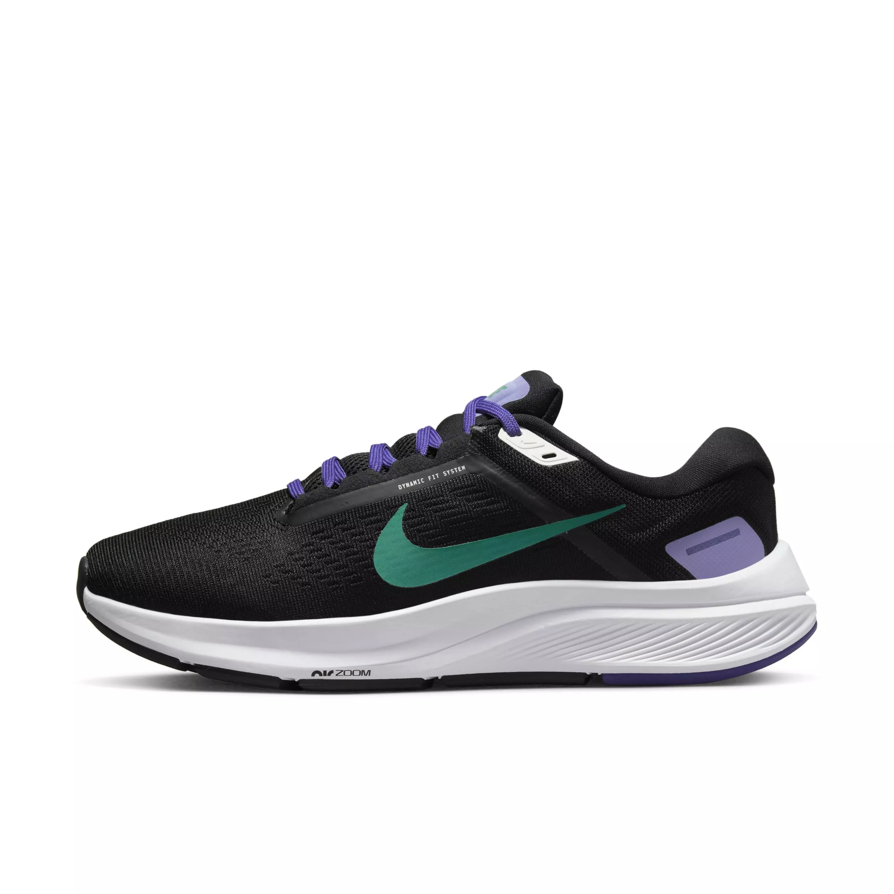 Nike Structure 24 "Black/Neptune Green/Lapis/Light Thistle" Women's Running Shoe - BLACK/GREEN