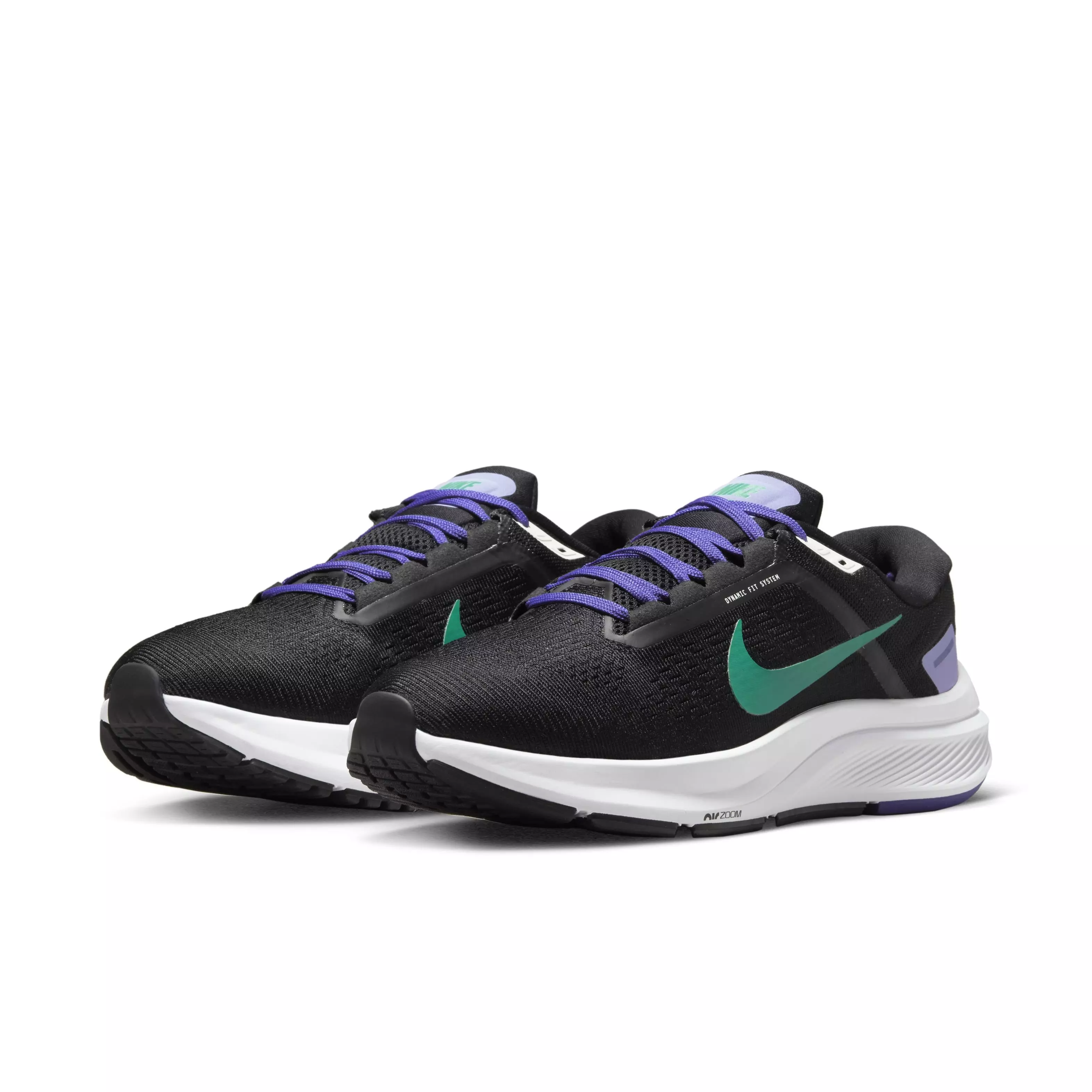 Nike Structure 24 "Black/Neptune Green/Lapis/Light Thistle" Women's Running Shoe - BLACK/GREEN