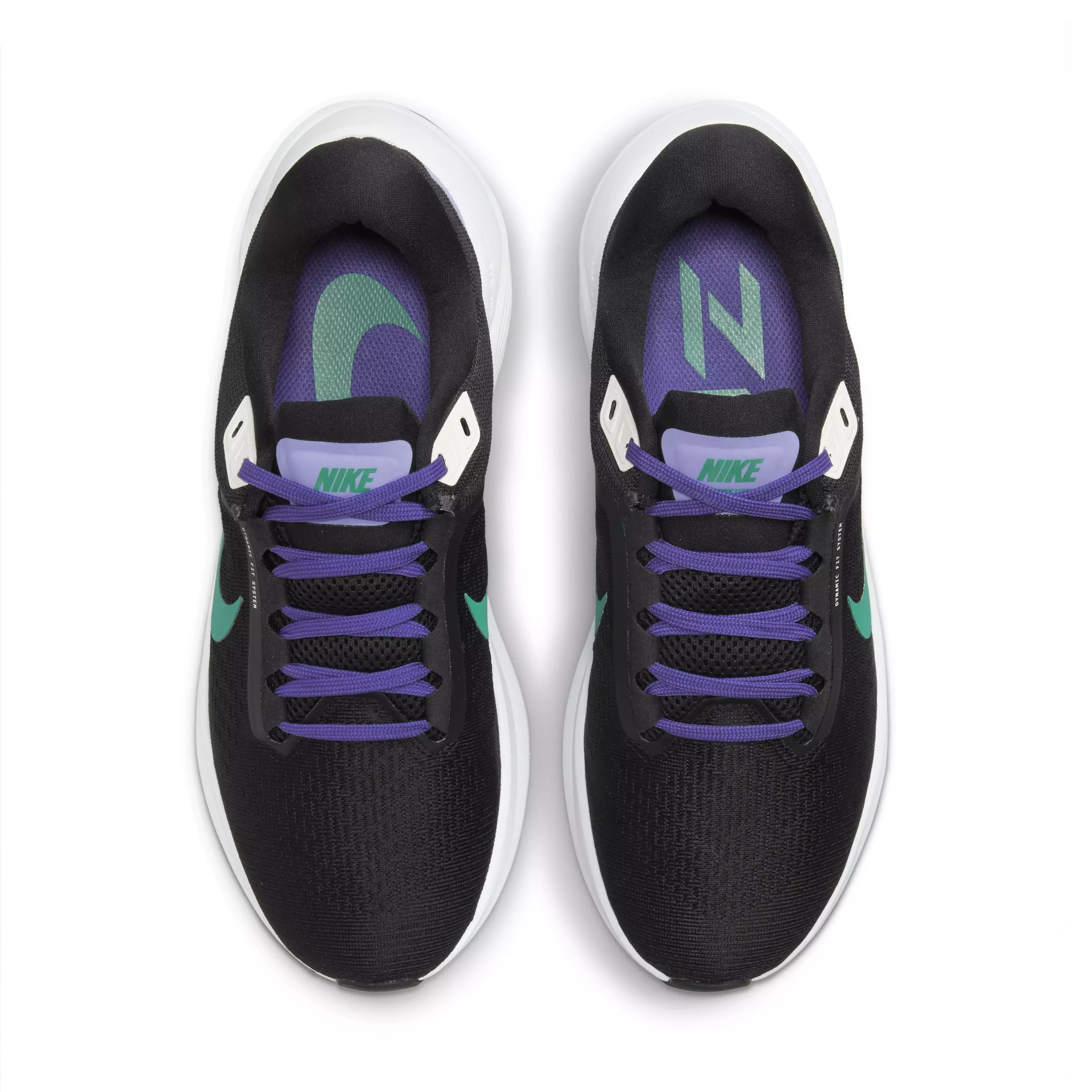Nike Structure 24 "Black/Neptune Green/Lapis/Light Thistle" Women's Running Shoe - BLACK/GREEN