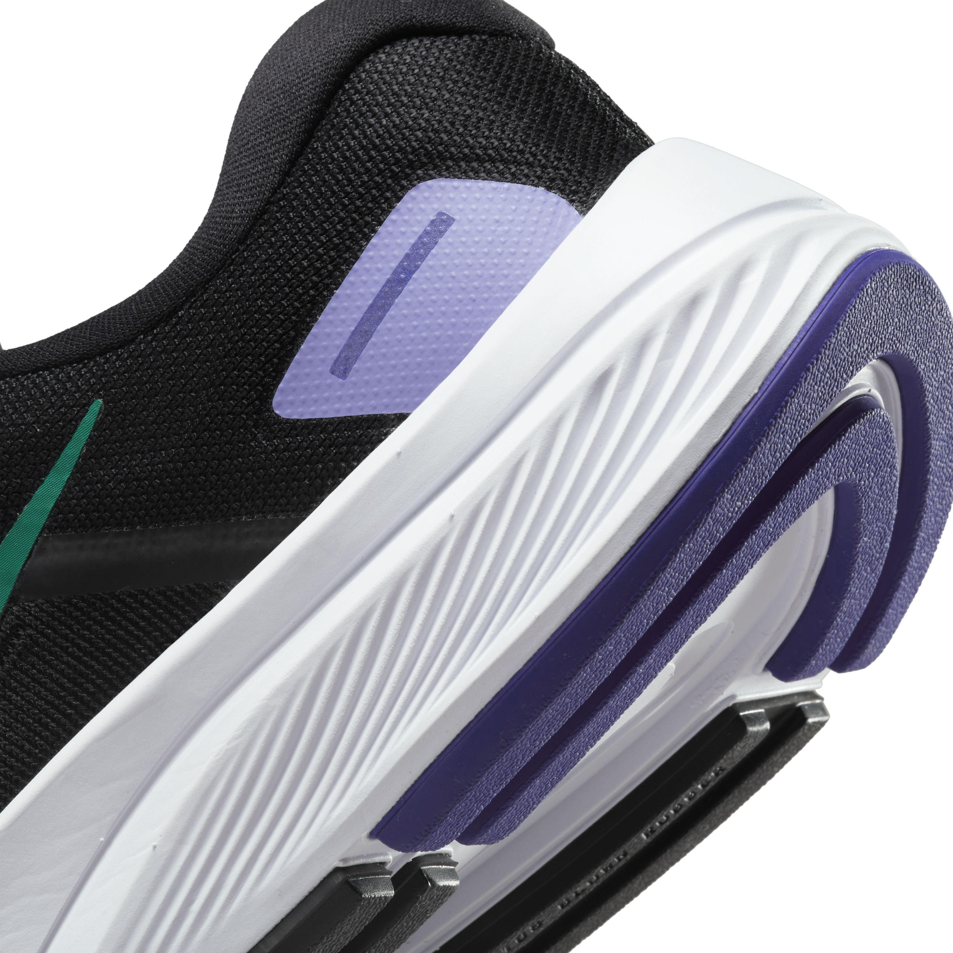 Nike Structure 24 "Black/Neptune Green/Lapis/Light Thistle" Women's Running Shoe - BLACK/GREEN Thumbnail View 8