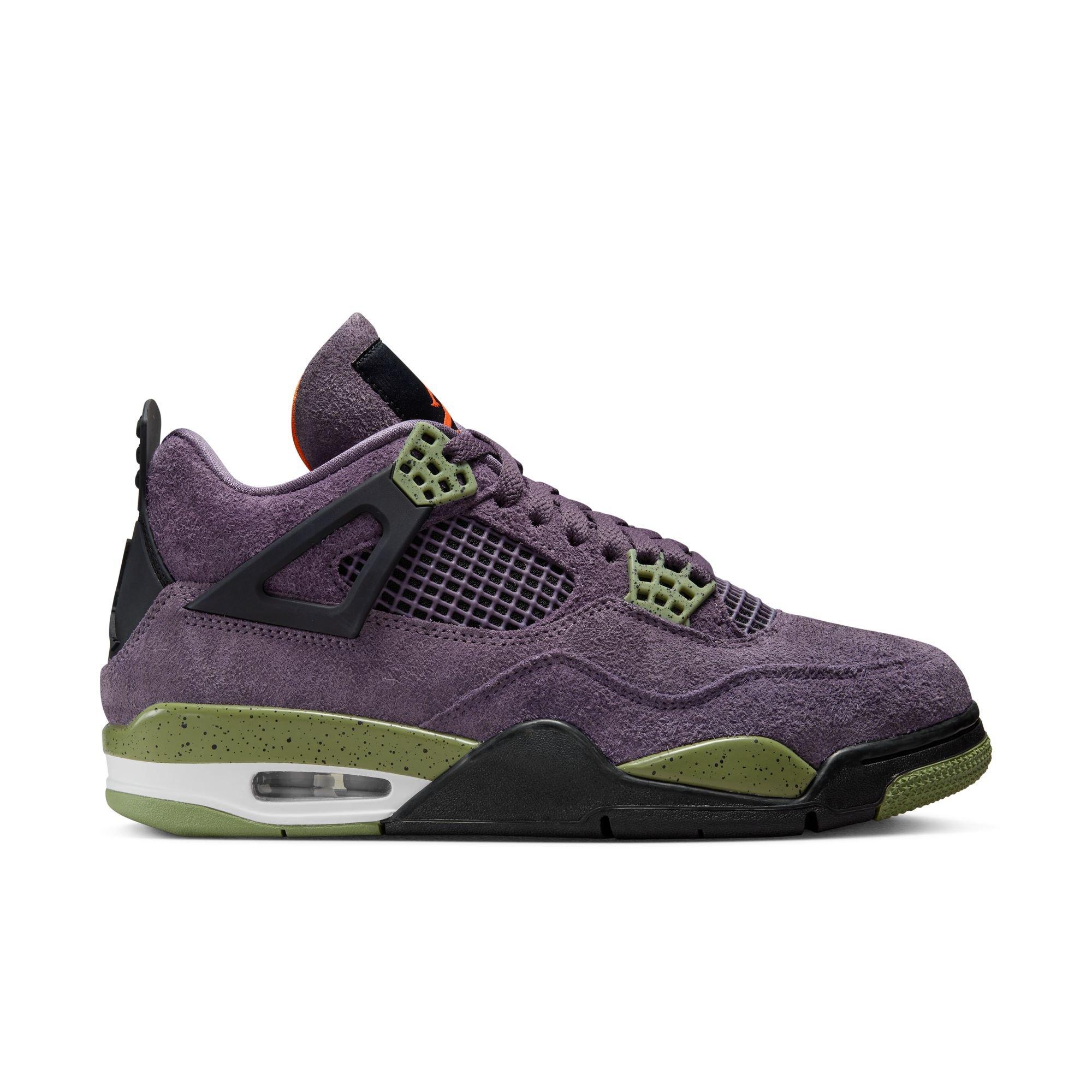 Jordan 4 Retro SE Cool Grey/Volt Grade School Kids' Shoe - Hibbett