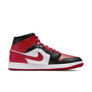 Jordan 1 Mid "Black/Gym Red/White" Women's Shoe