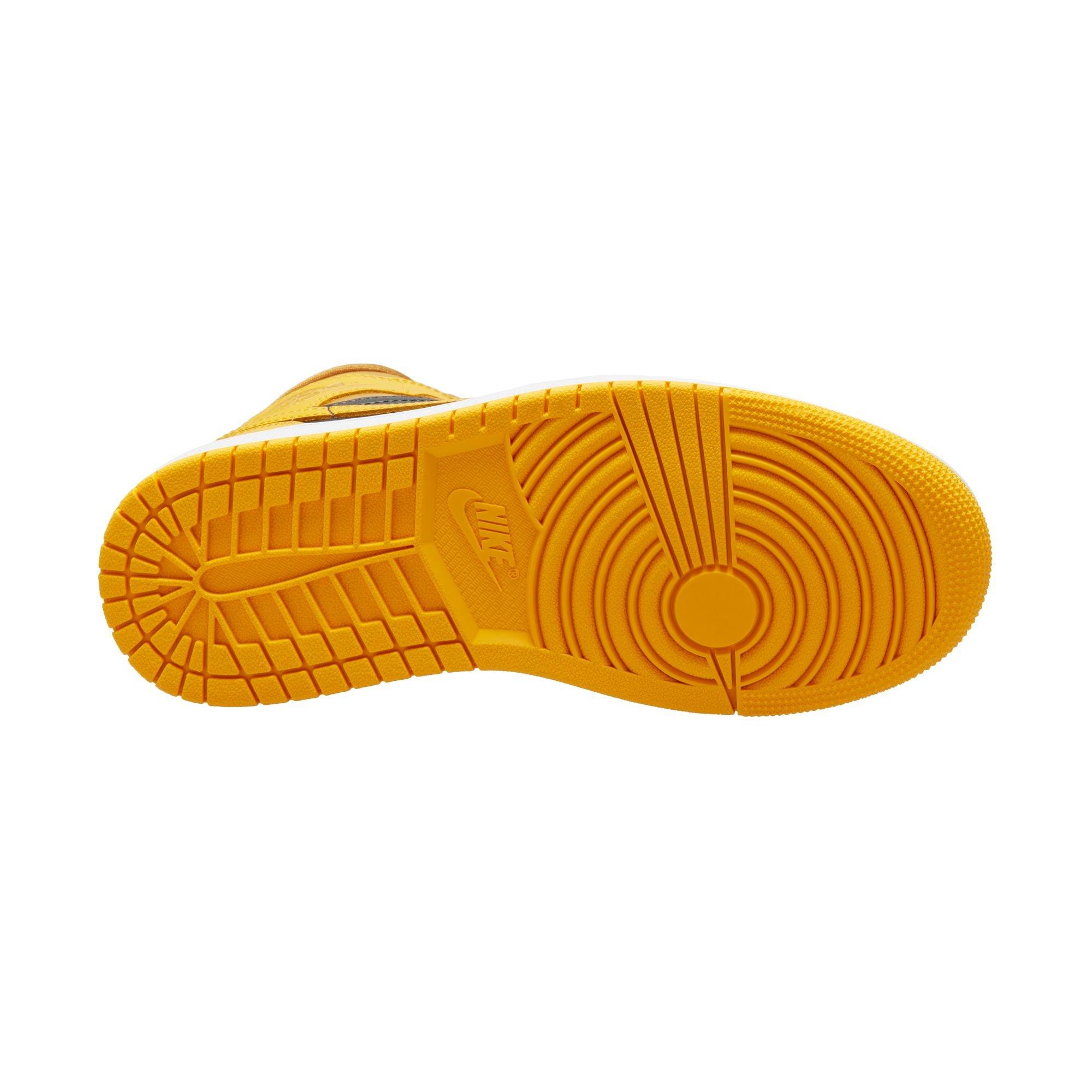 Jordan 1 Mid "Chutney/Taxi/Black" Women's Shoe - YELLOW/BLACK Thumbnail View 3