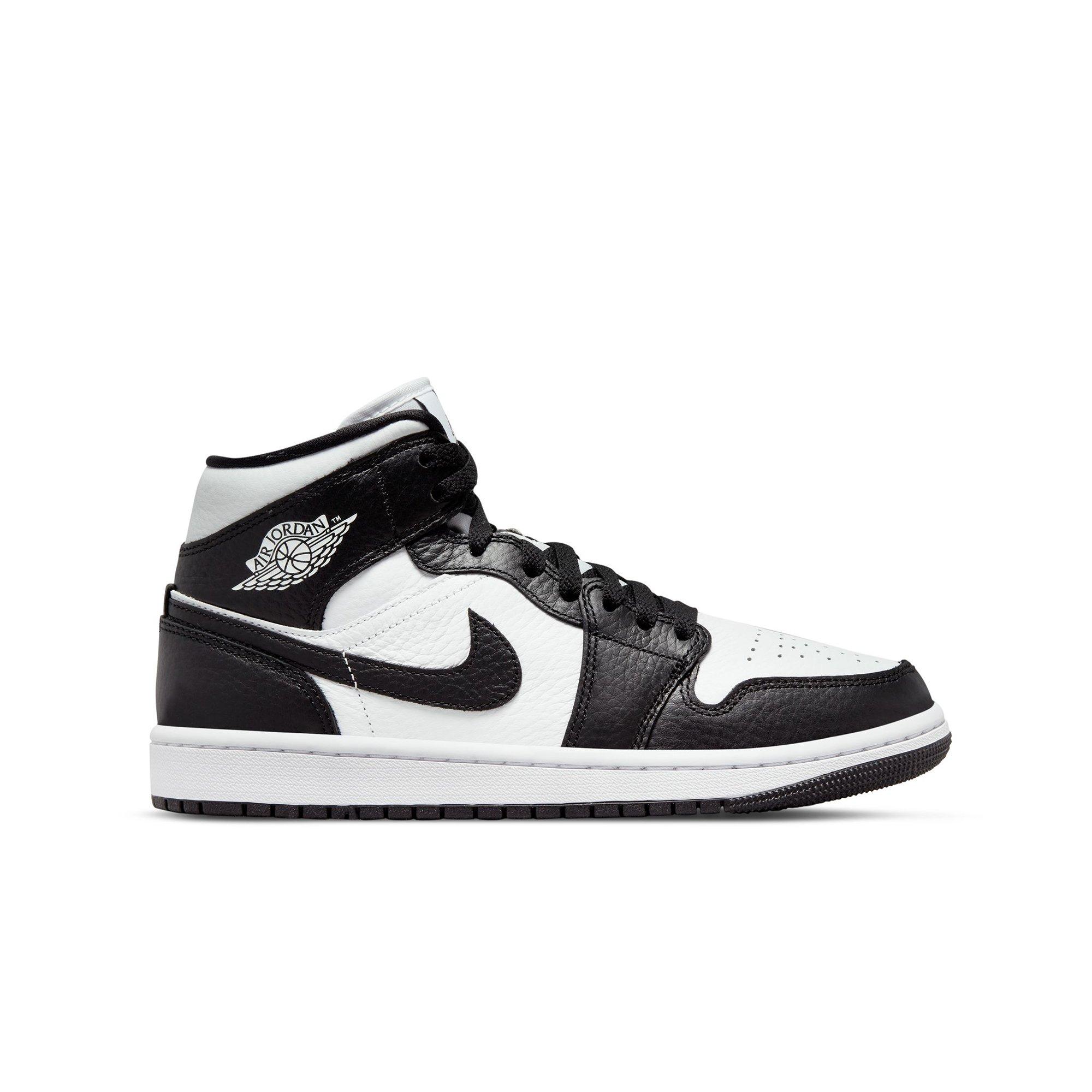 jordan 1 mid black and white womens