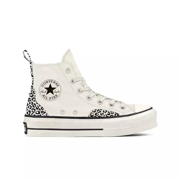 Vittig Ydmyg Vulkan Converse Chuck Taylor All Star Lift "White/Leopard Print" Women's Shoe
