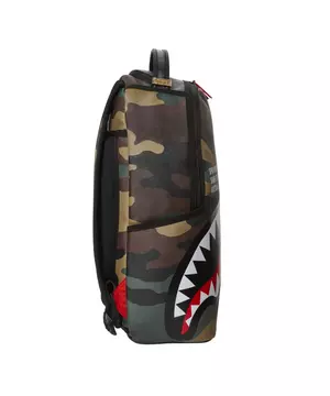 Sprayground Camo Pink SharkMouth Backpack Books Bag Laptop Back To