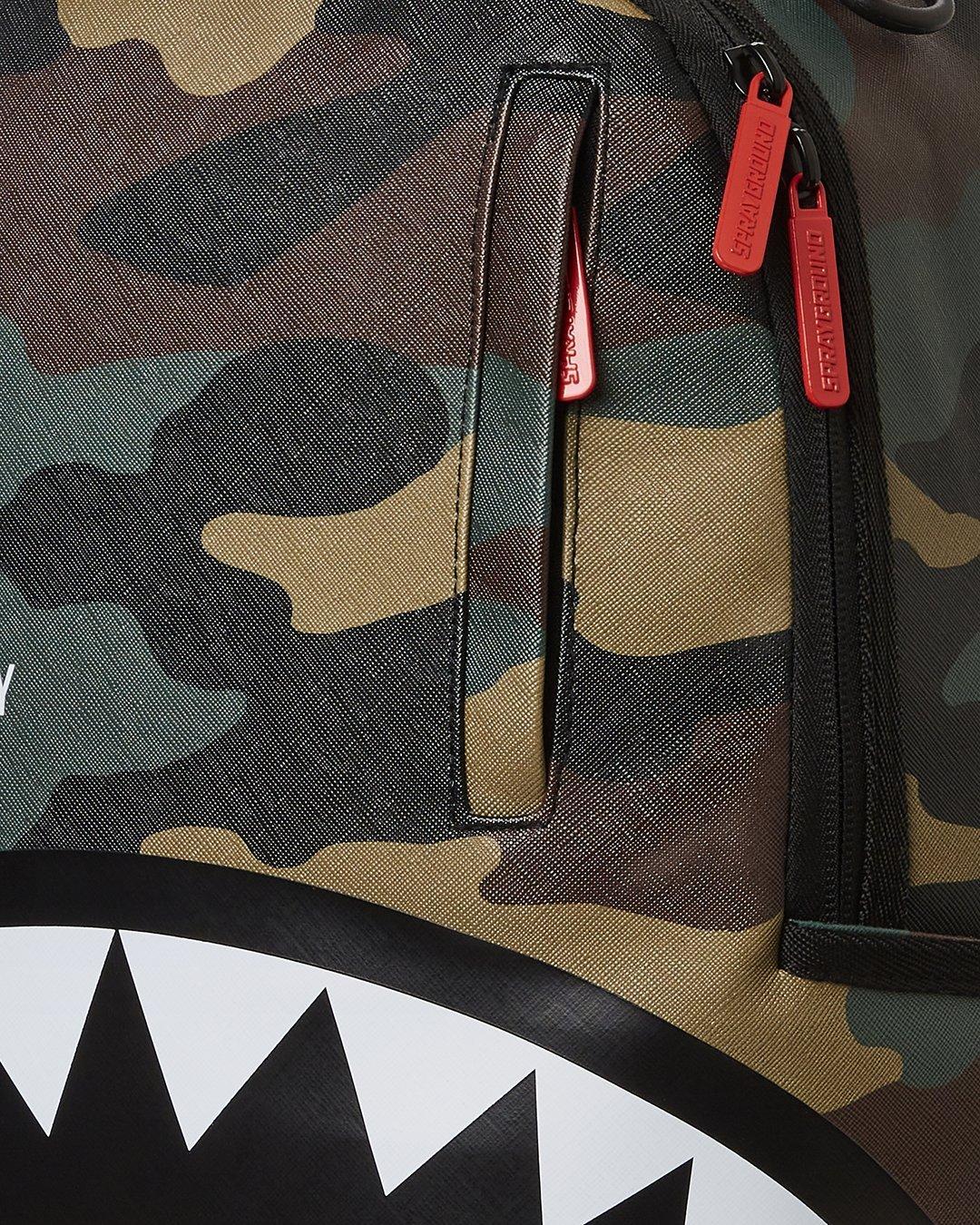 Sprayground Checkered Shark Backpack (Camo) B2201