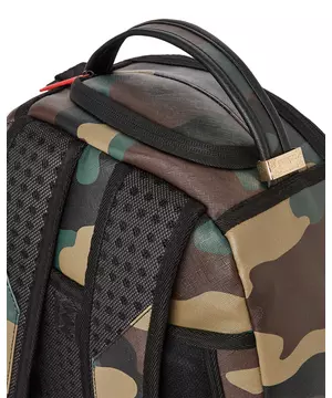 Sprayground Brown Checkered Shark In Paris Tagged Up Backpack School Books  Bag