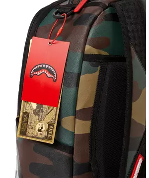 Sprayground Checkered Shark Backpack (Camo) B2201