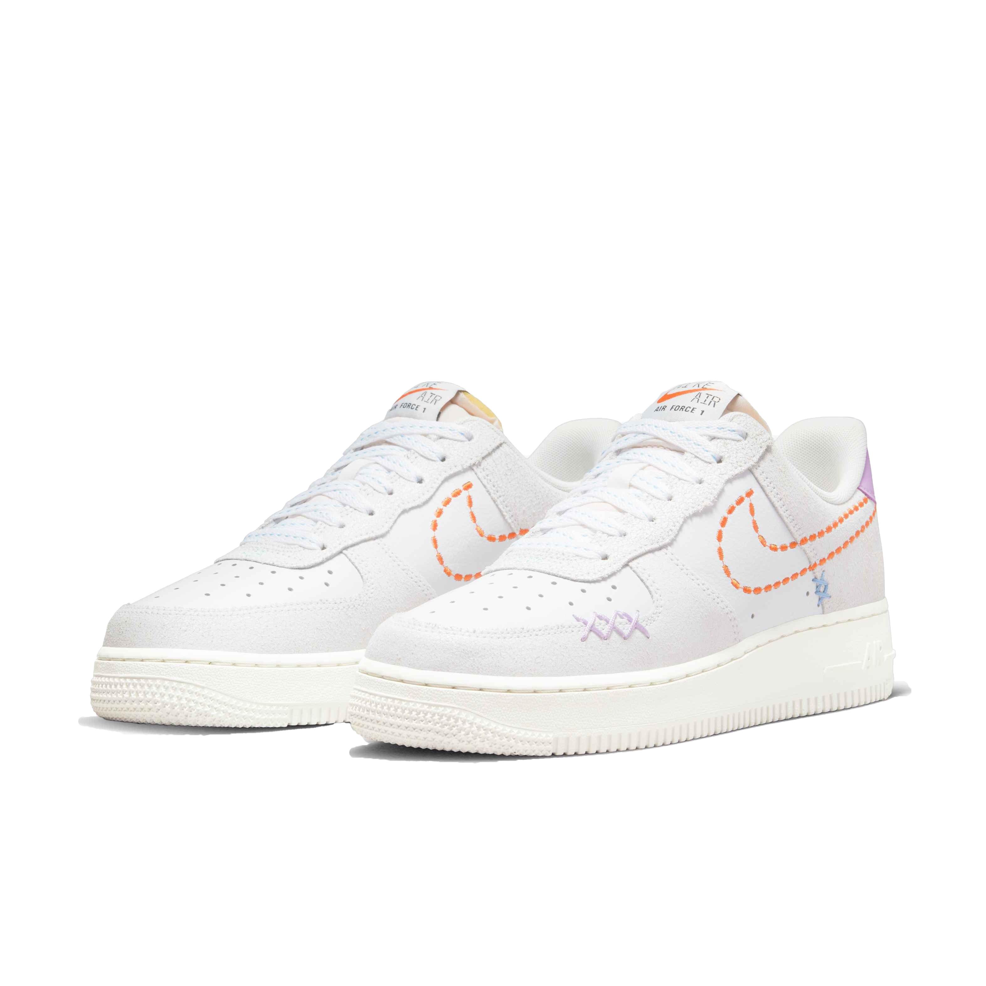 Nike Air Force 1 '07 White/Rush Orange Women's Shoe - Hibbett