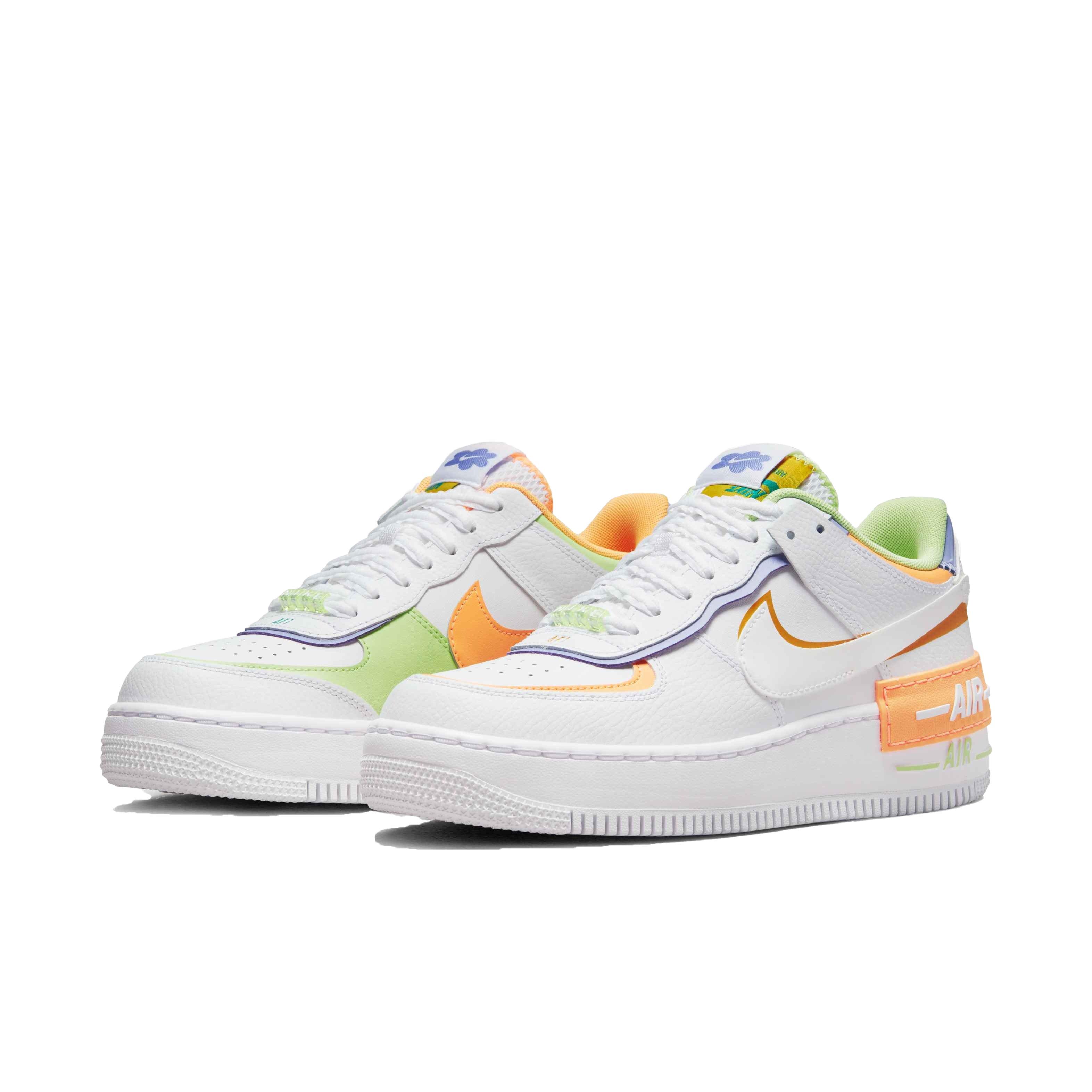repetitie Zeggen Ster Nike Air Force 1 Shadow "White/Peach Cream/Light Liquid Lime" Women's Shoe