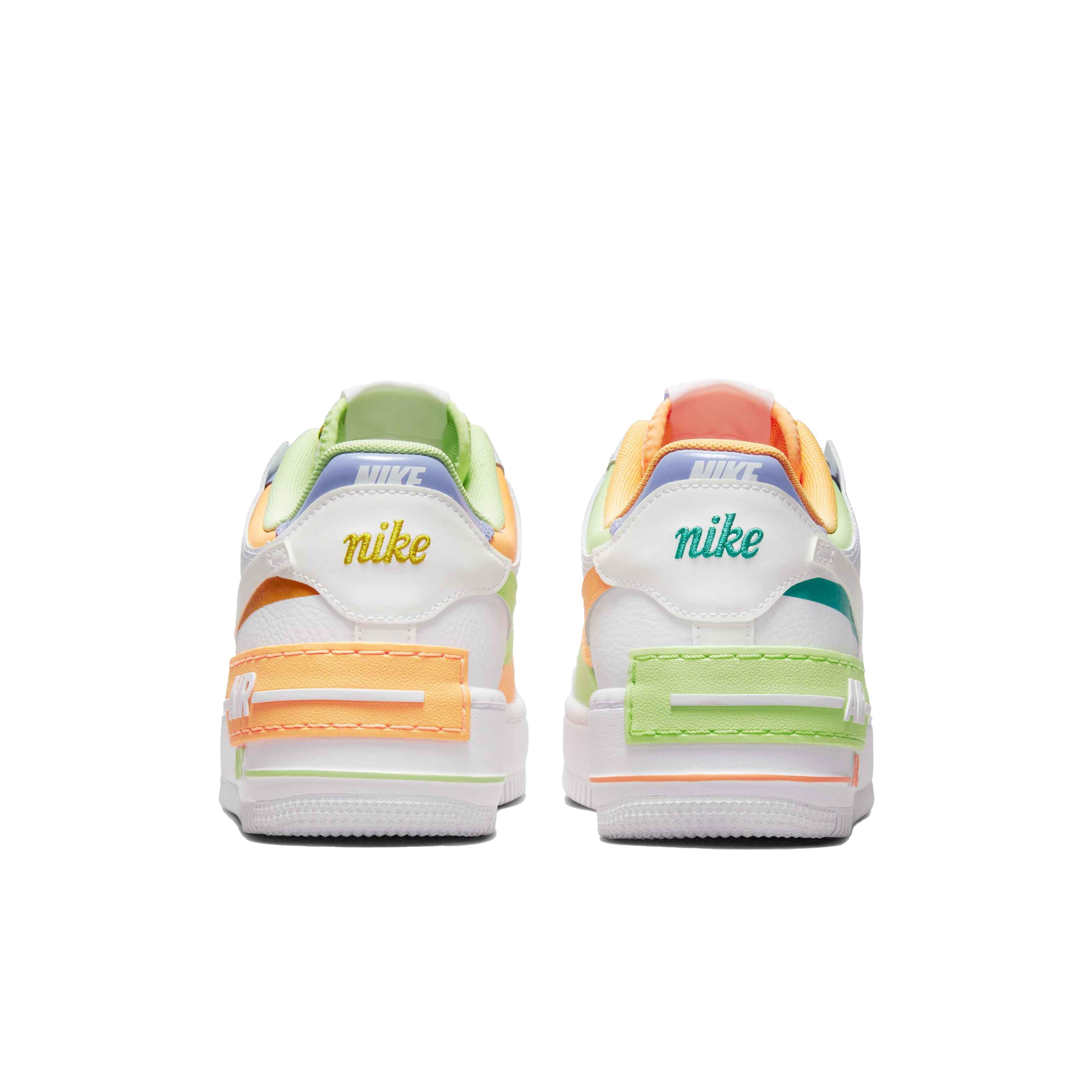 Nike Women's AF1 Shadow White/Electric Green Sneakers