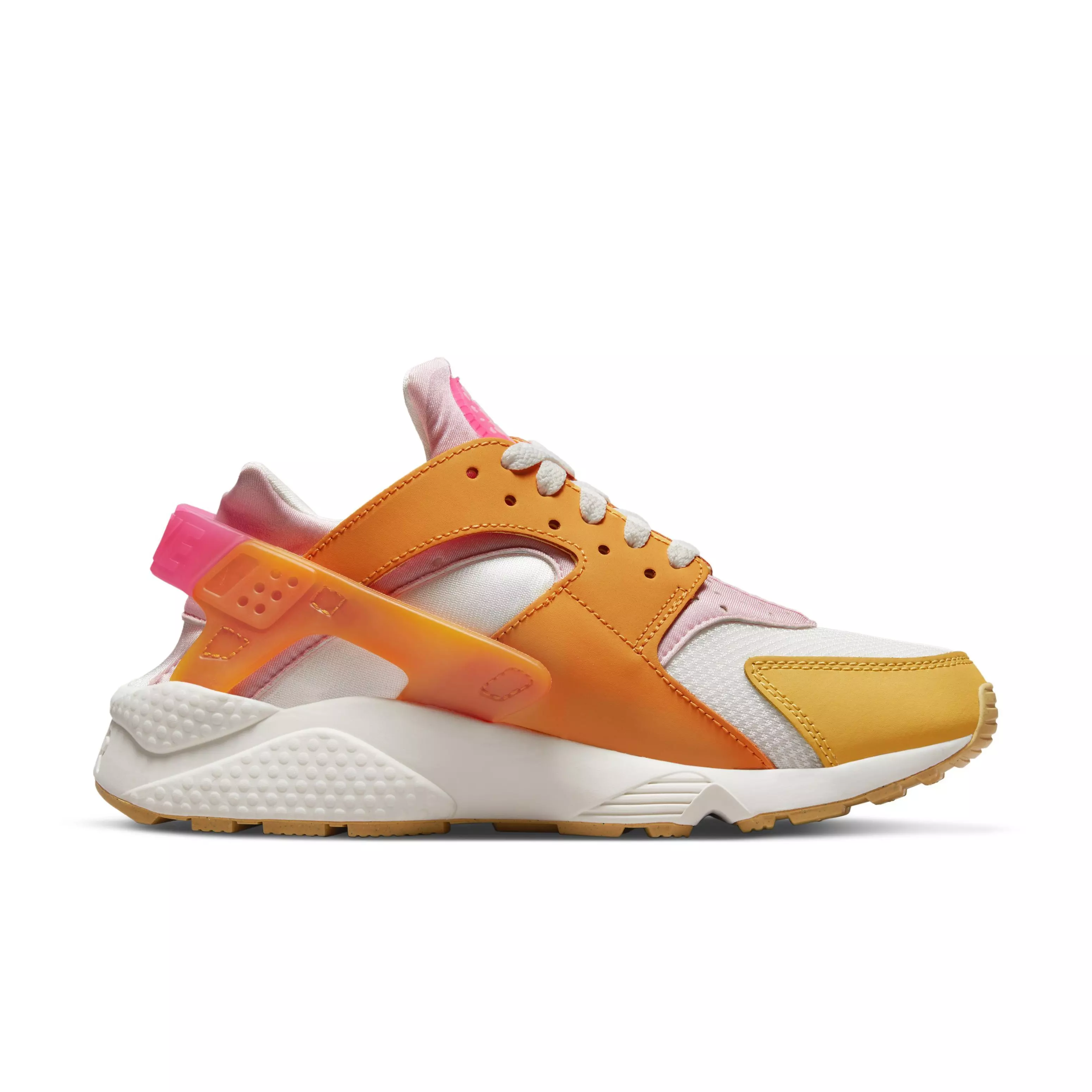 Nike Air Huarache "Summit White/Hyper Pink/Solar Flare" Women's Shoe - ORANGE/WHITE