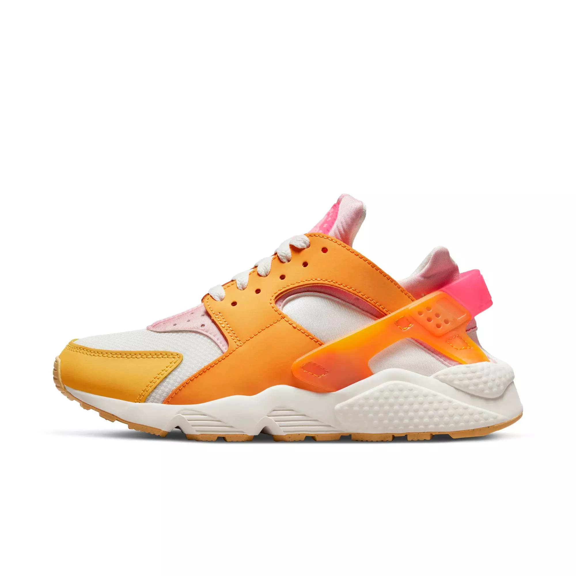 Nike Air Huarache "Summit White/Hyper Pink/Solar Flare" Women's Shoe - ORANGE/WHITE