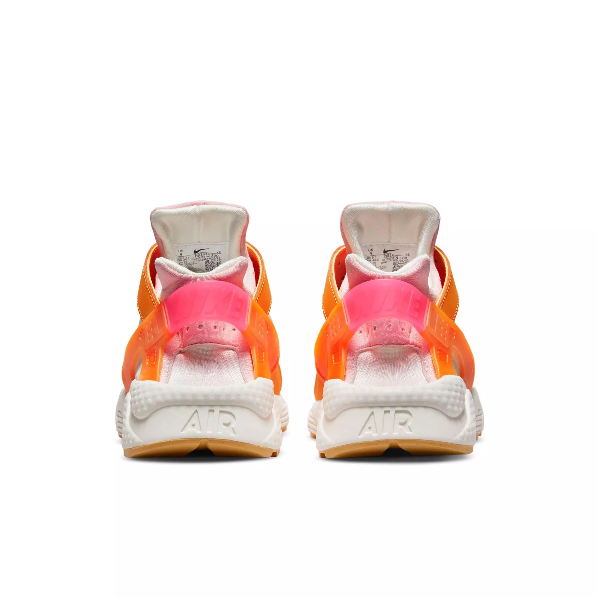Nike Air Huarache "Summit White/Hyper Pink/Solar Flare" Women's Shoe - ORANGE/WHITE