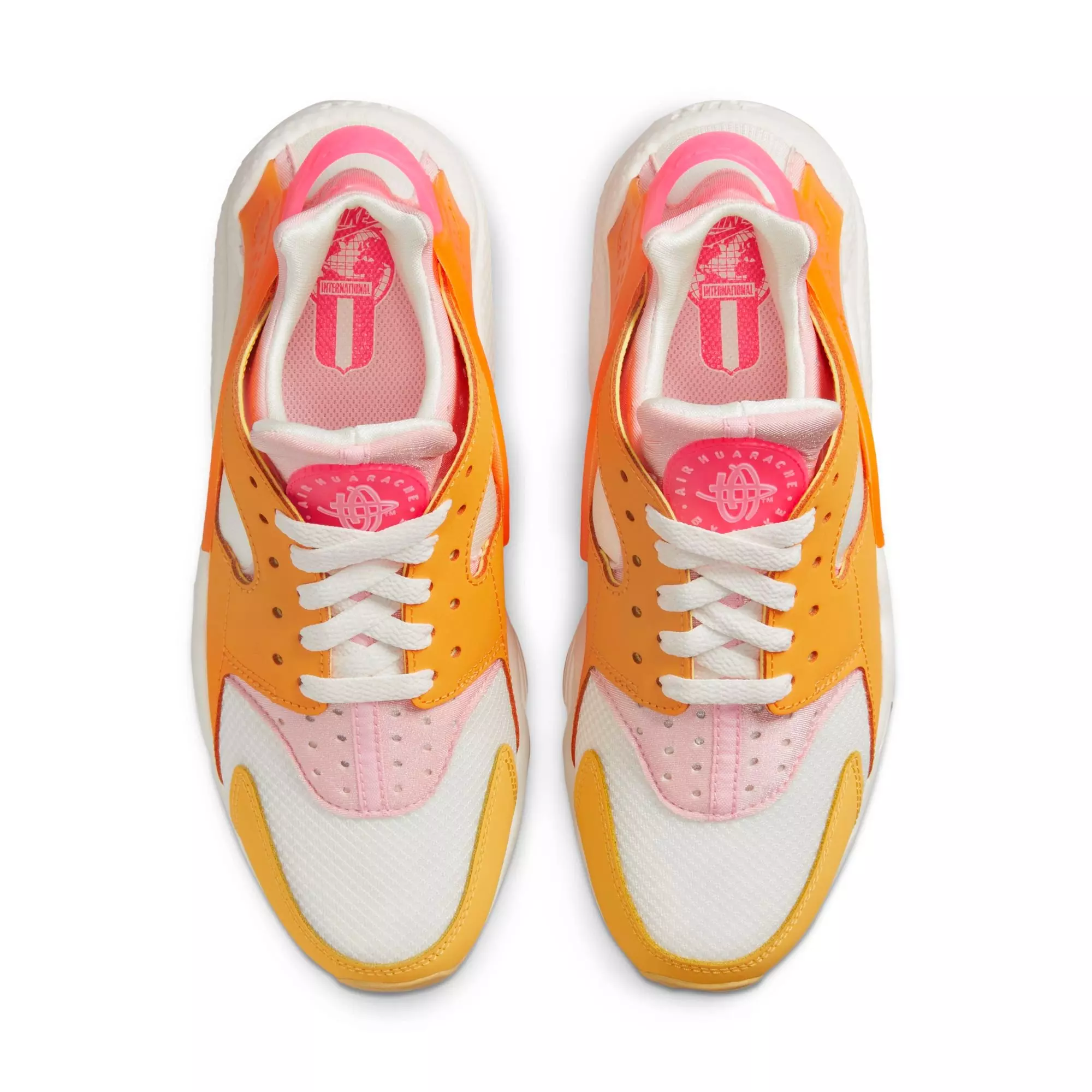 Nike Air Huarache "Summit White/Hyper Pink/Solar Flare" Women's Shoe - ORANGE/WHITE